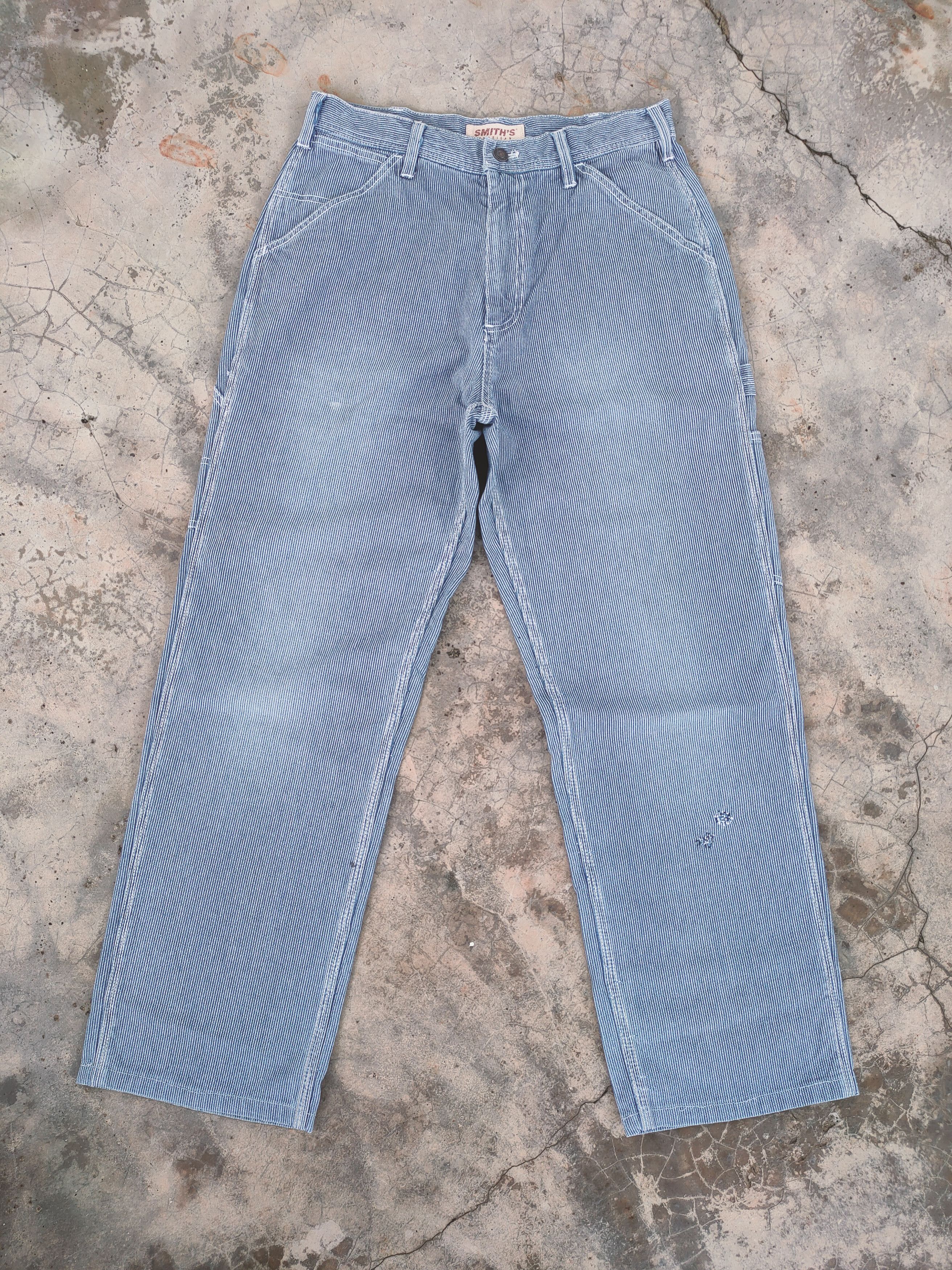 Smith's American VINTAGE SMITH AMERICAN HICKORY STRIPE CARGO PANTS Size US 30 / EU 46 - 2 Thumbnail