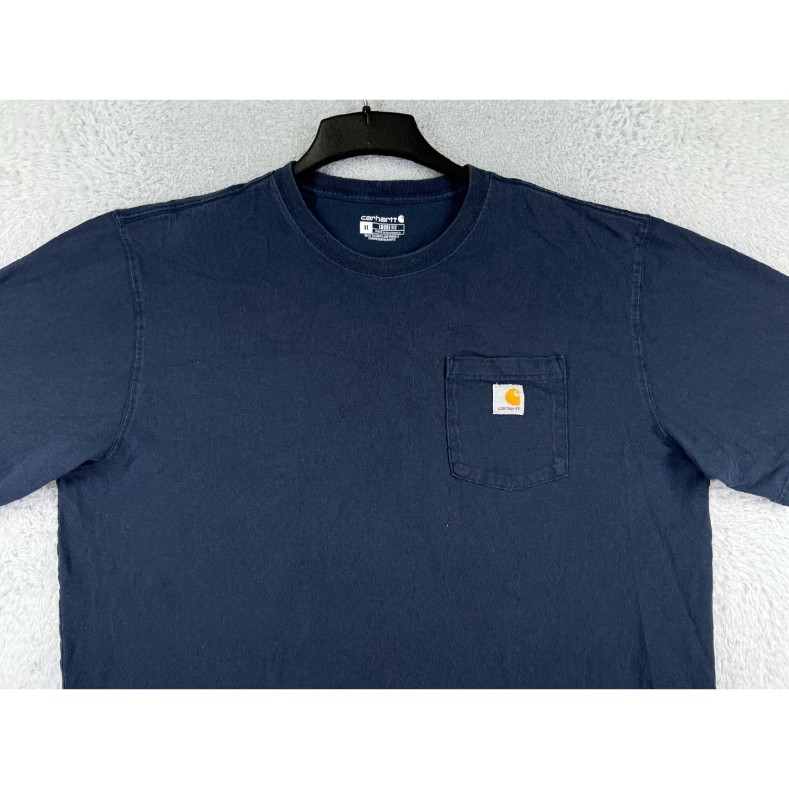 Carhartt Carhartt Shirt Men XL Blue Short Sleeve Crew Neck Cotton Pocket T-Shirt Size US XL / EU 56 / 4 - 5 Thumbnail