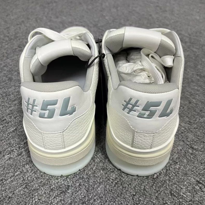 Louis Vuitton Louis Vuitton White Trainer Cowhide White Cement Low Top F Size US 7 / EU 40 - 3 Thumbnail