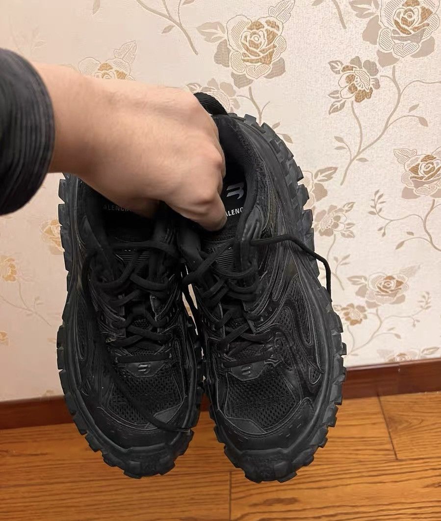 Balenciaga Balenciaga Defender Black Distressed Size US 9.5 / EU 42-43 - 2 Thumbnail
