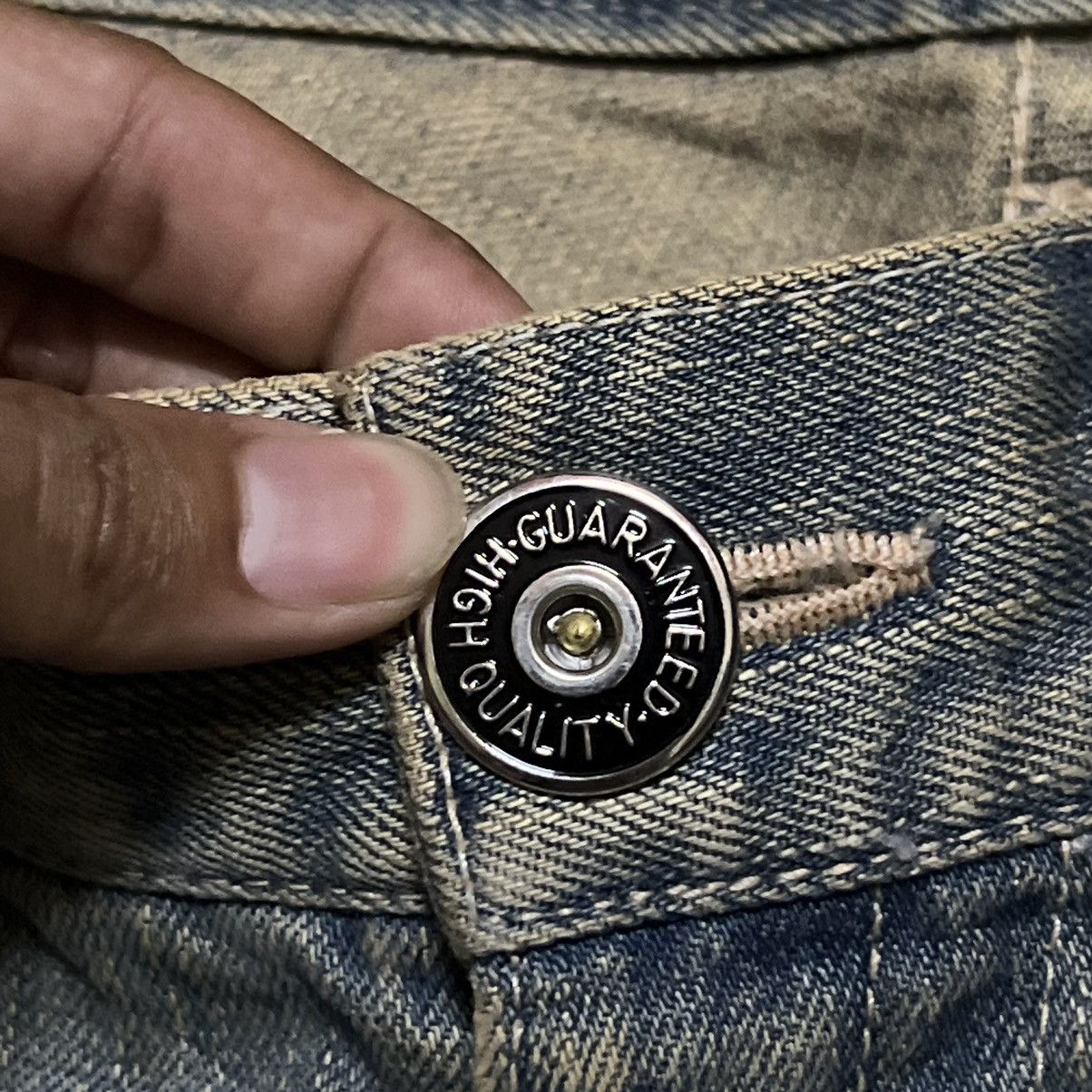 Japanese Brand Rattle Trap Japanese Brand Distressed Style Denim Jeans Size US 33 - 6 Thumbnail