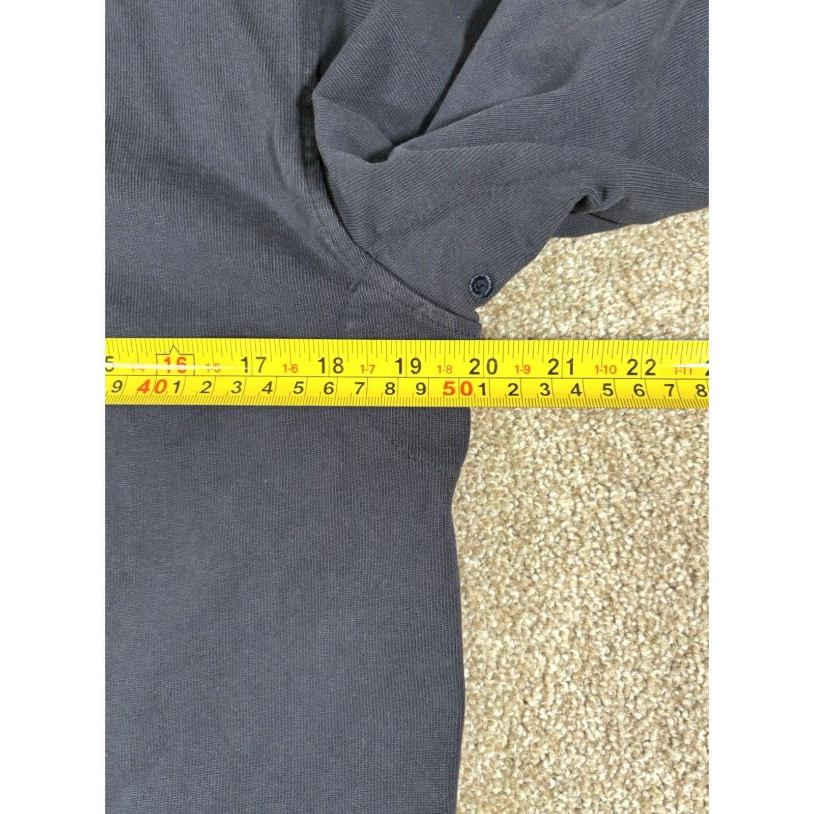 Vintage Oobe Brand Henley Long Sleeve Shirt Navy Blue 100% Cotton • Mens Size S Size US S / EU 44-46 / 1 - 7 Thumbnail