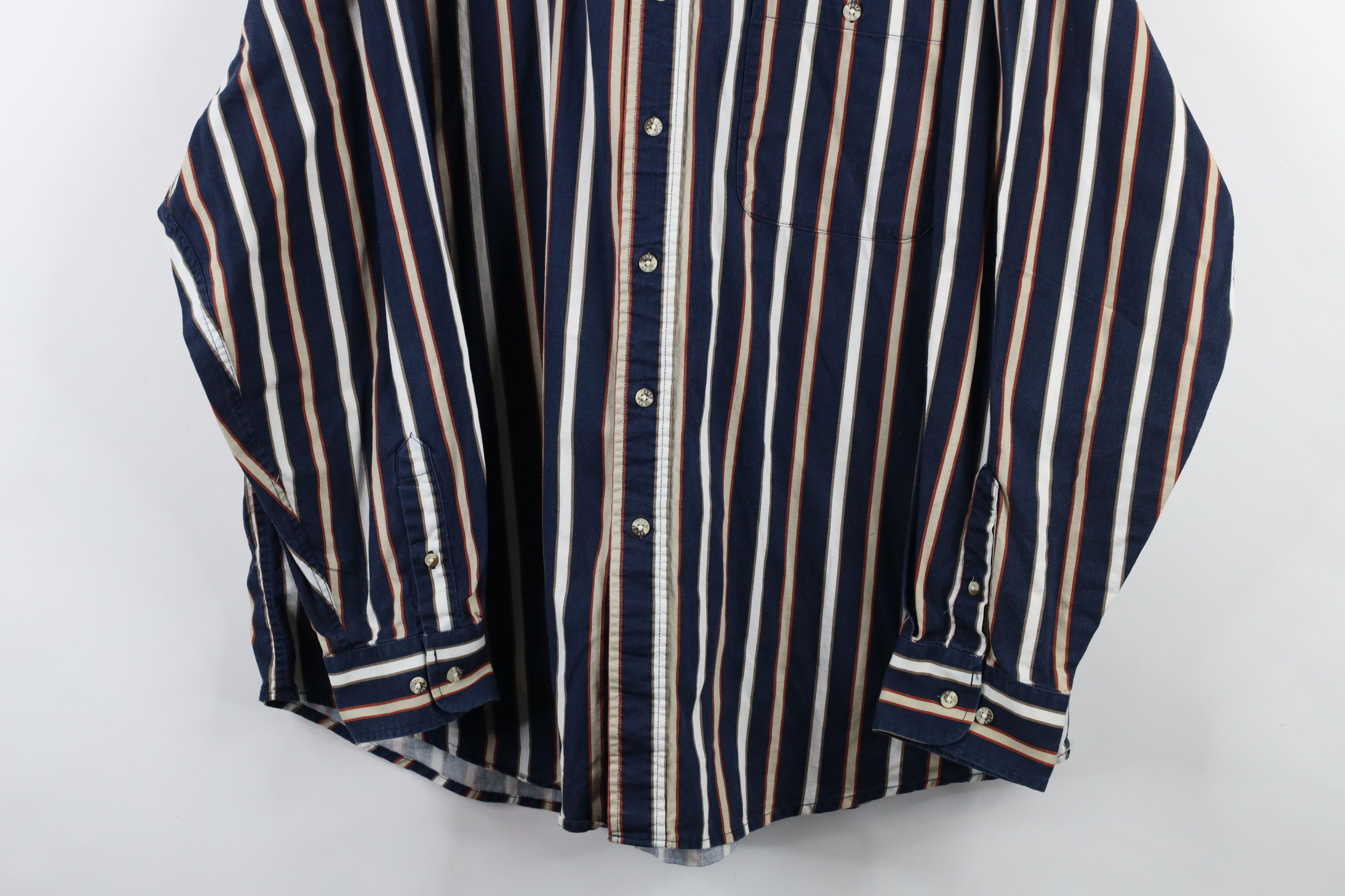 Vintage Vintage 90s Streetwear Block Collared Button Down Shirt Size US XL / EU 56 / 4 - 3 Thumbnail