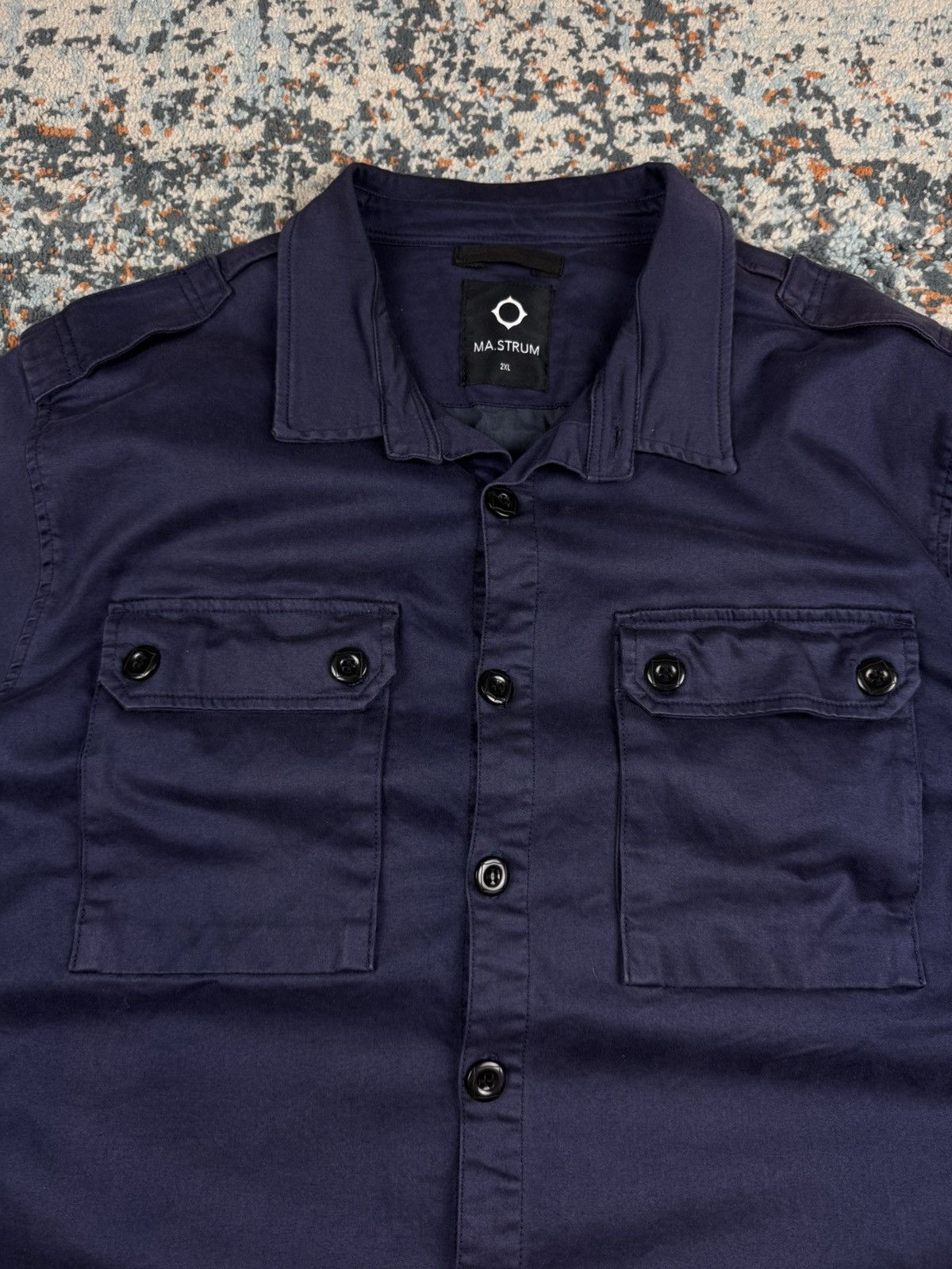 MA.STRUM MA.STRUM button up overshirt jacket military style Size US XXL / EU 58 / 5 - 5 Thumbnail