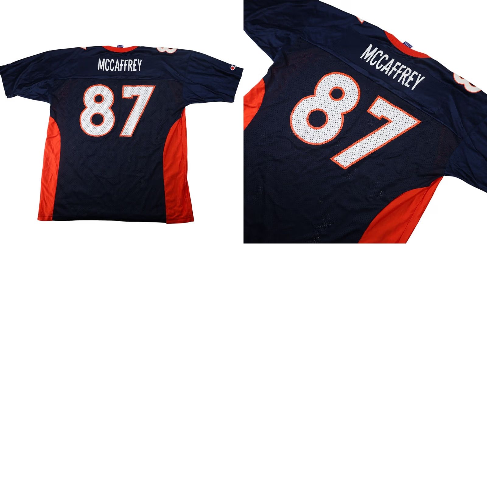 Champion VINTAGE Champion Denver Broncos #87 Ed McCaffrey Mens XL Jersey Blue Size US XL / EU 56 / 4 - 8 Thumbnail