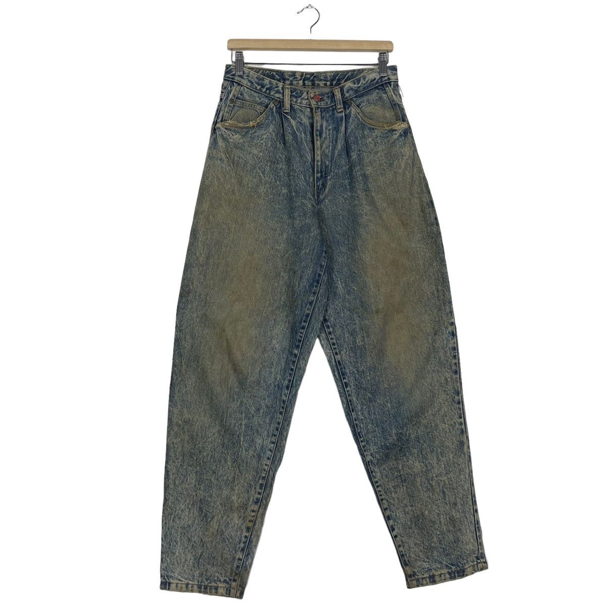 If Six Was Nine 21 City Boys Collection Flare Acid Wash Rusty Jeans Size US 30 / EU 46 - 2 Thumbnail