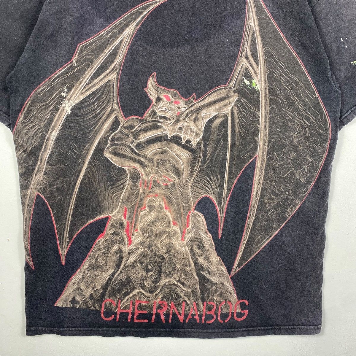Disney Vintage 00's CHERNABOG Disney Villains Distressed Tee Shirt Size US L / EU 52-54 / 3 - 2 Thumbnail