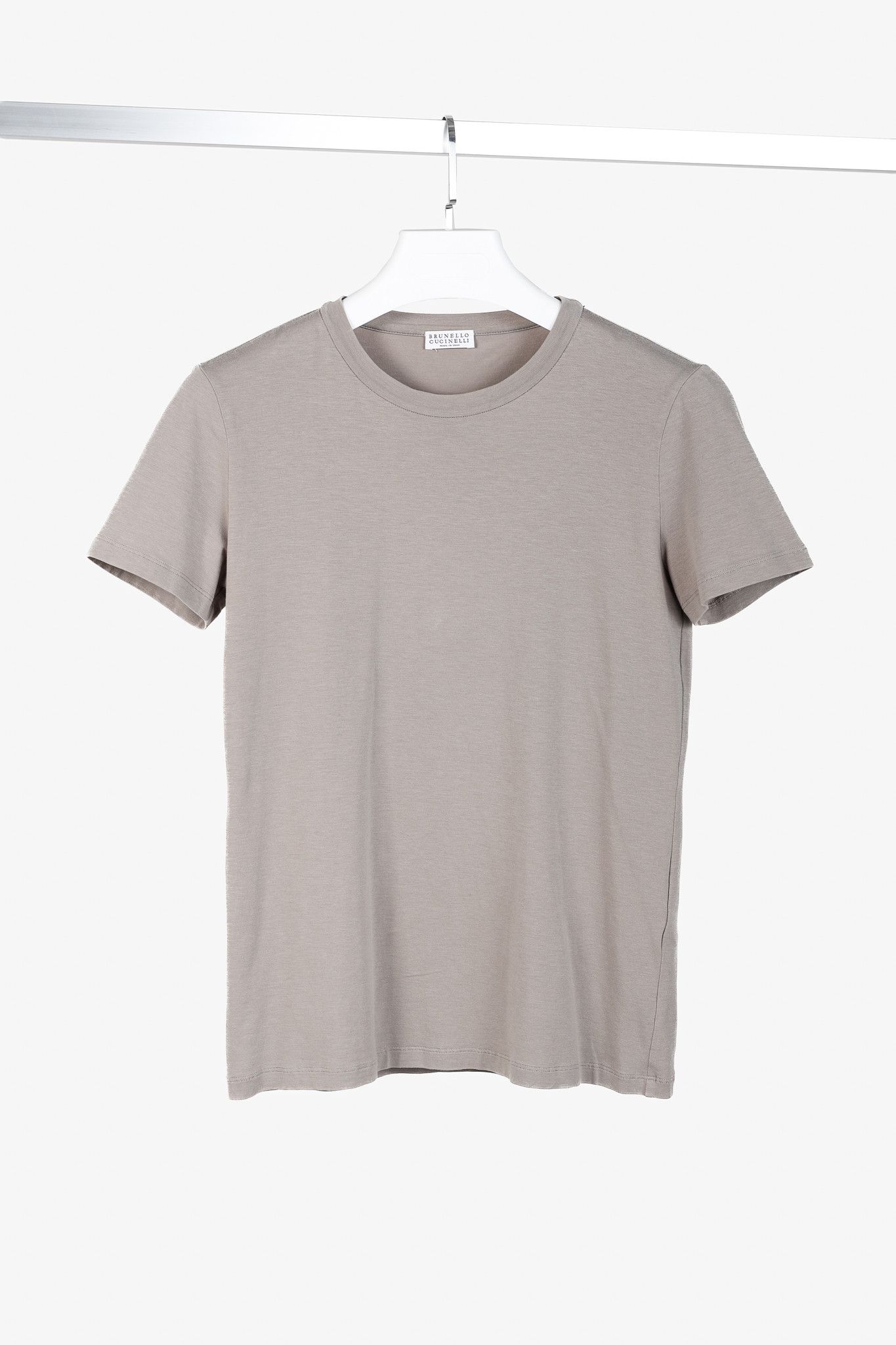 Brunello Cucinelli Brunello Cucinelli SS/16 Cotton Jersey Monili-Bead T-Shirt Size XL / US 12-14 / IT 48-50 - 1 Thumbnail