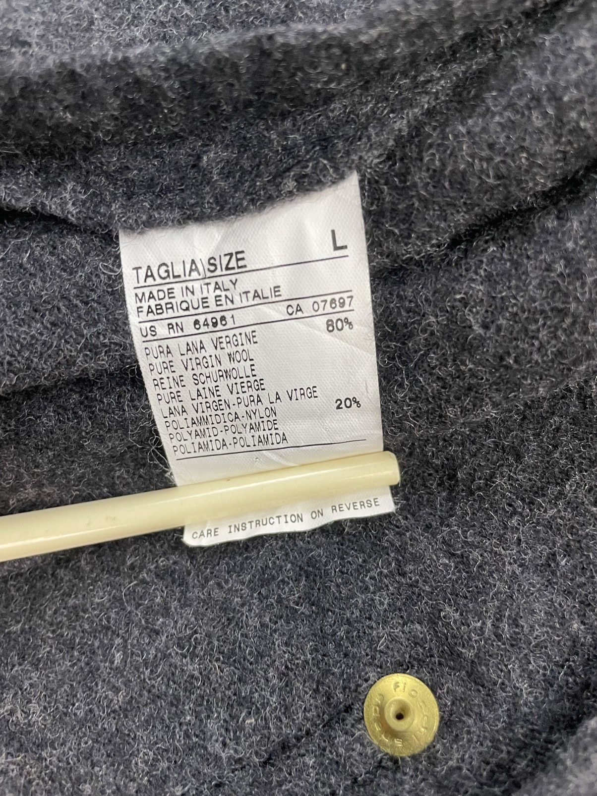 Vintage Vintage United Colour of Benetton Wool Blazer With Button Size 38L - 7 Thumbnail