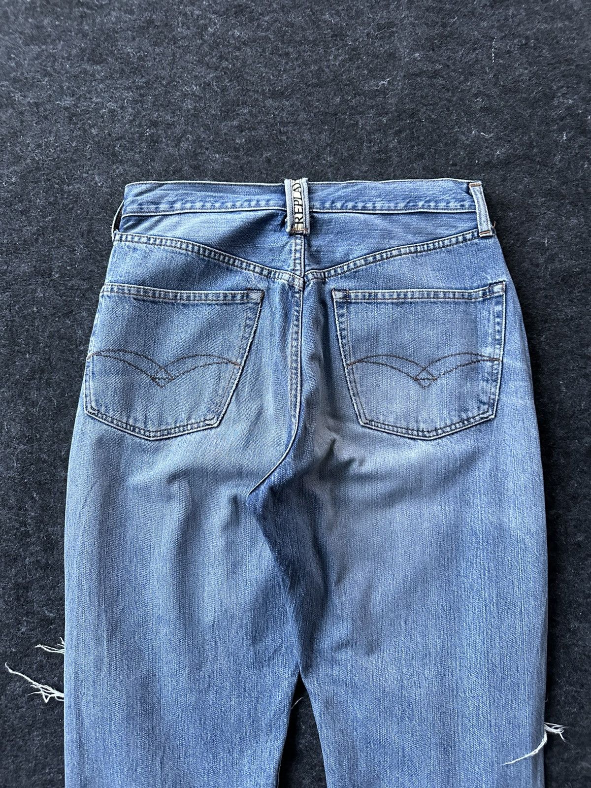 Replay Replay 901 Made in Italy Distressed Vintage Denim D514 Size US 30 / EU 46 - 7 Thumbnail