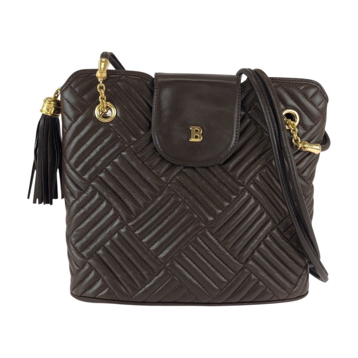 Bally Bally Bally Quilted Leather Shoulder Bag Leather Shoulder Bag DUTY FREE for USA Size ONE SIZE - 1 Thumbnail