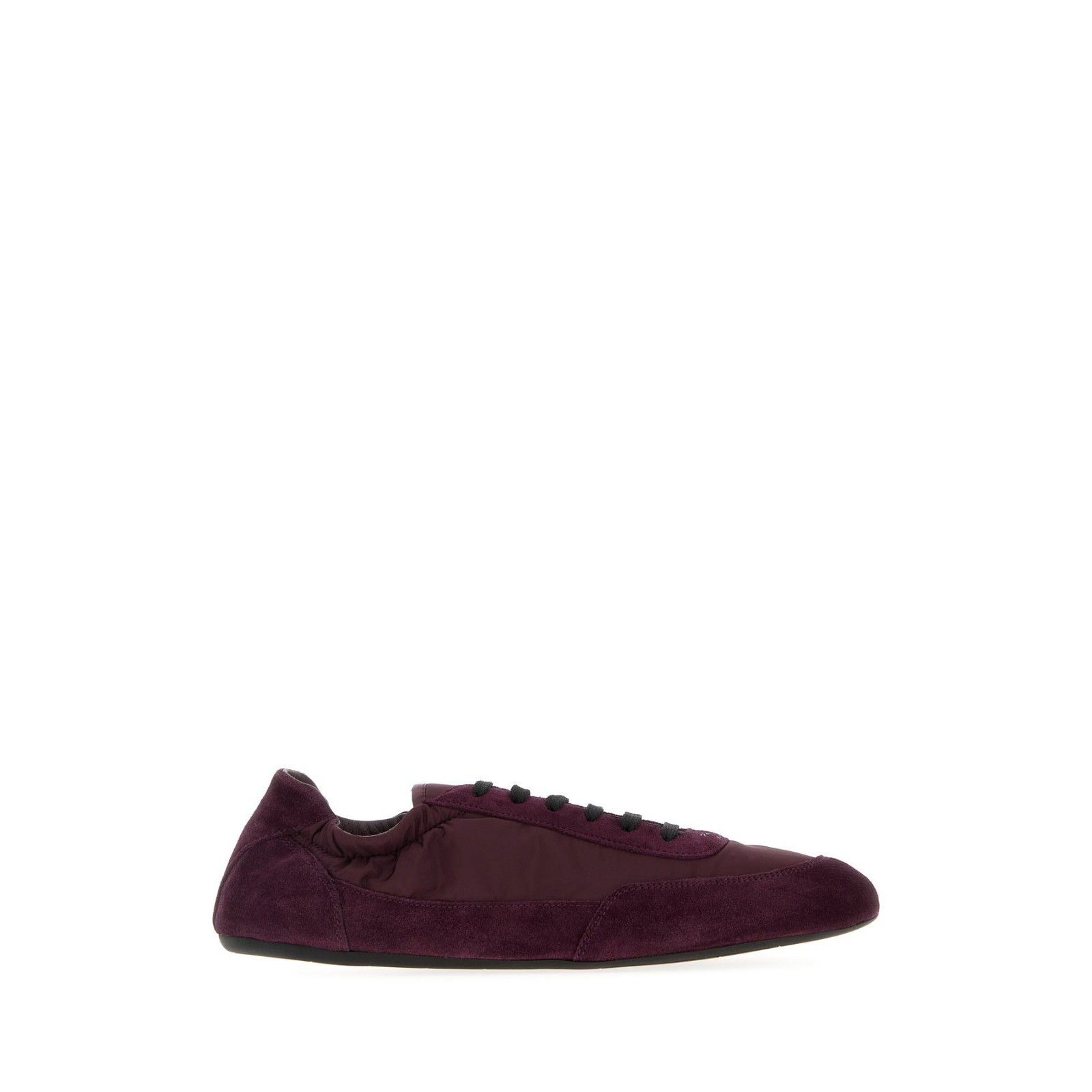 PRADA Collapse Burgundy Red Re Nylon Suede Sneakers New & Au