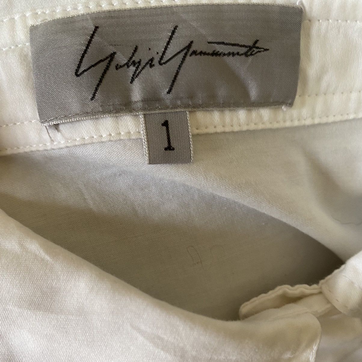 Yohji Yamamoto SS03 Slant Buttons Oversize Shirt Size S / US 4 / IT 40 - 6 Thumbnail
