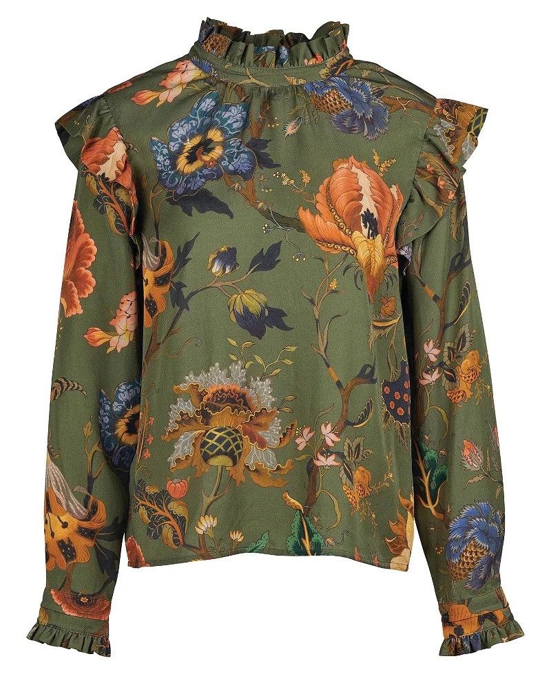 Barbour × Designer Barbour mabley top floral pattern blouse Size S / US 4 / IT 40 - 3 Thumbnail