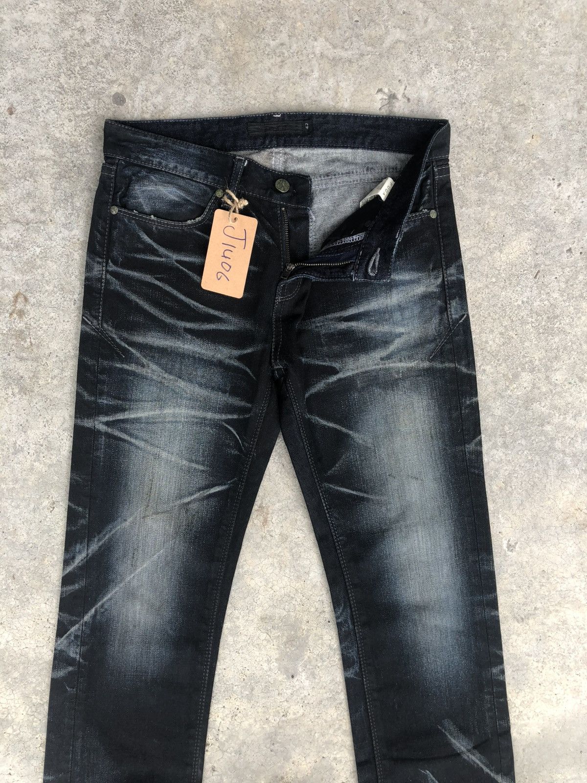 GOSTAR DE FUGA Japanese Fuga Distressed Jeans Slim Size US 30 / EU 46 - 3 Thumbnail