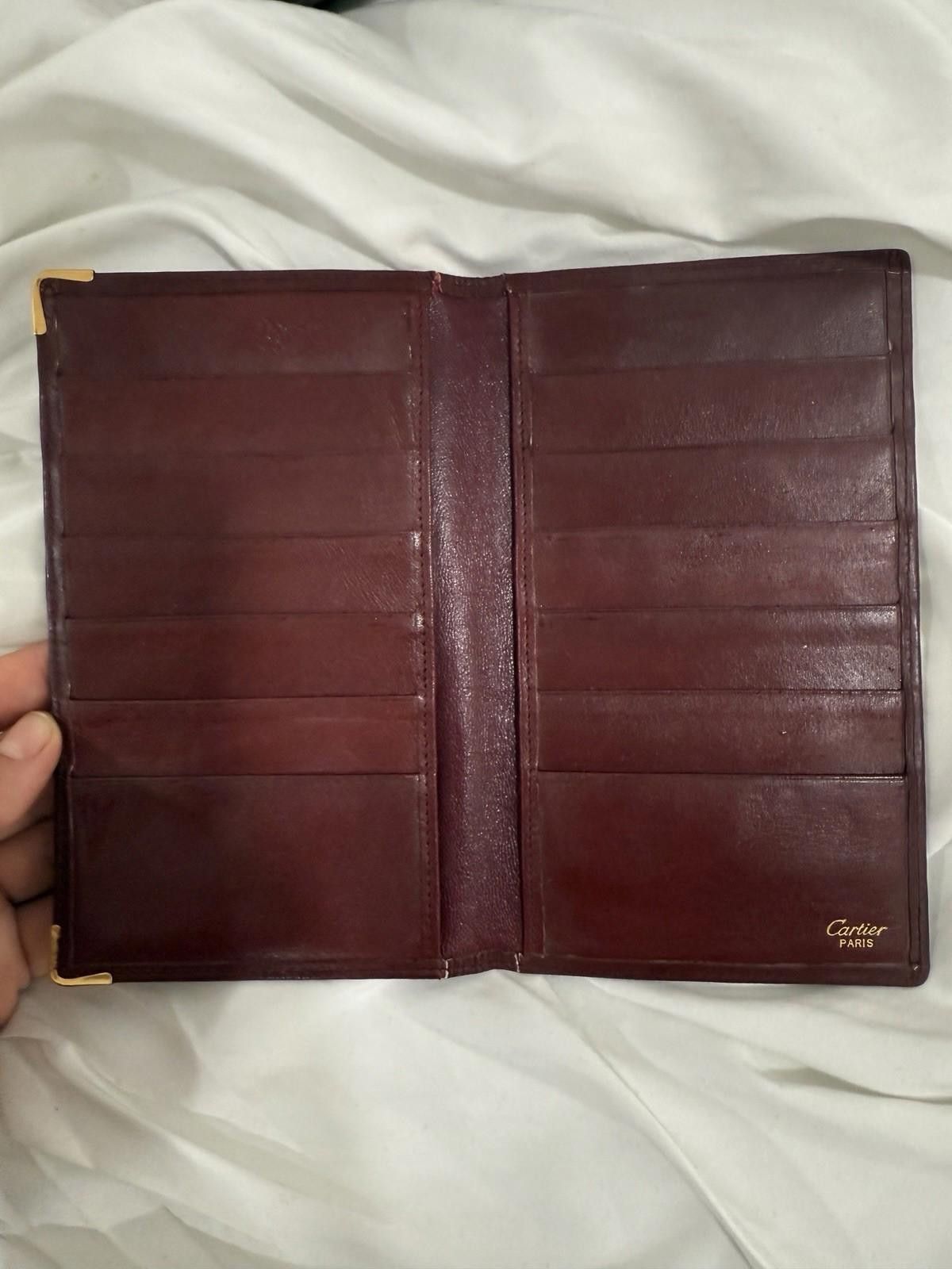 Cartier Cartier Leather Bifold Long Wallet Bordeaux Vintage Size ONE SIZE - 2 Thumbnail