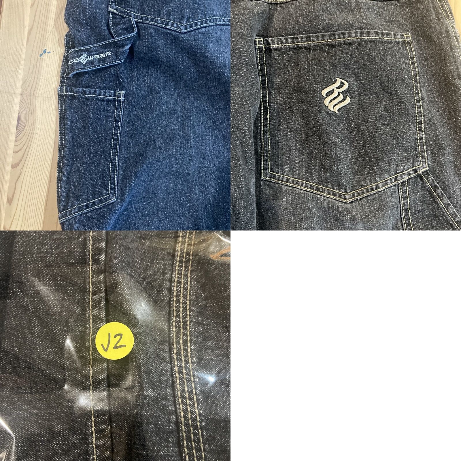 Rocawear VINTAGE Rocawear Jeans Men's 38x34 Black Carpenter 5-Pocket Denim Wide-Leg 90s Grunge Logo Jeans Mens Size US 38 / EU 54 - 8 Thumbnail