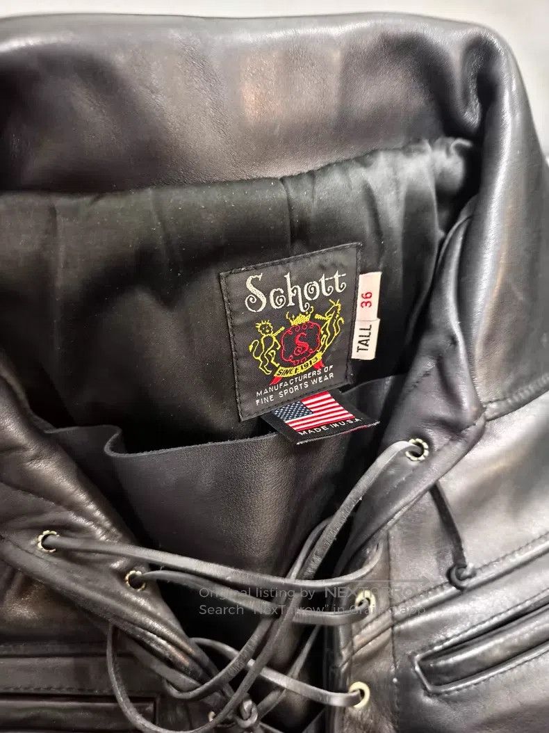 Schott Schott Leather jacket, leather sweatshirt Size US S / EU 44-46 / 1 - 3 Thumbnail