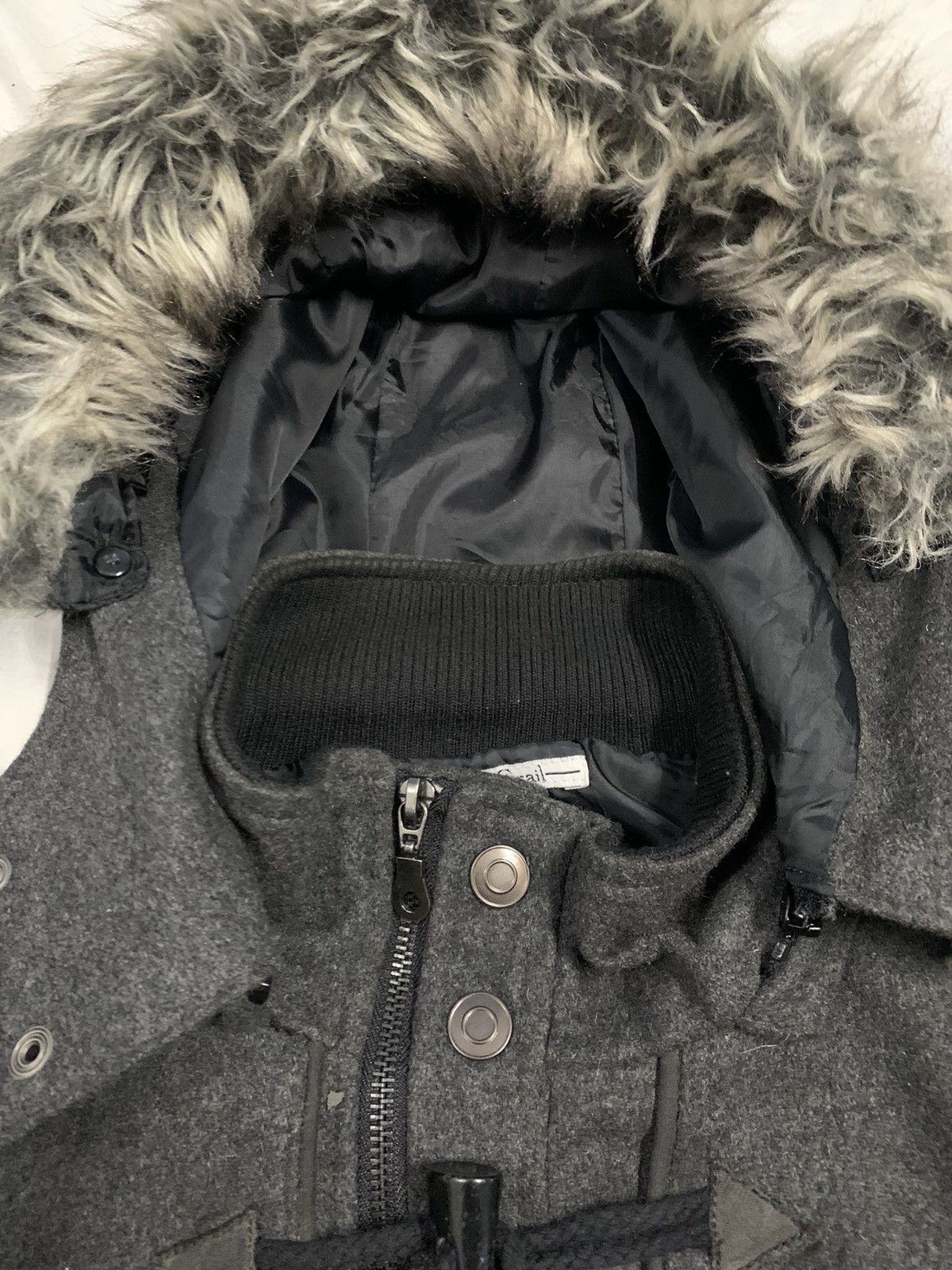 If Six Was Nine Growth by Grail Faux Fur Hooded Punk Style Duffle Jacket Size US M / EU 48-50 / 2 - 6 Thumbnail