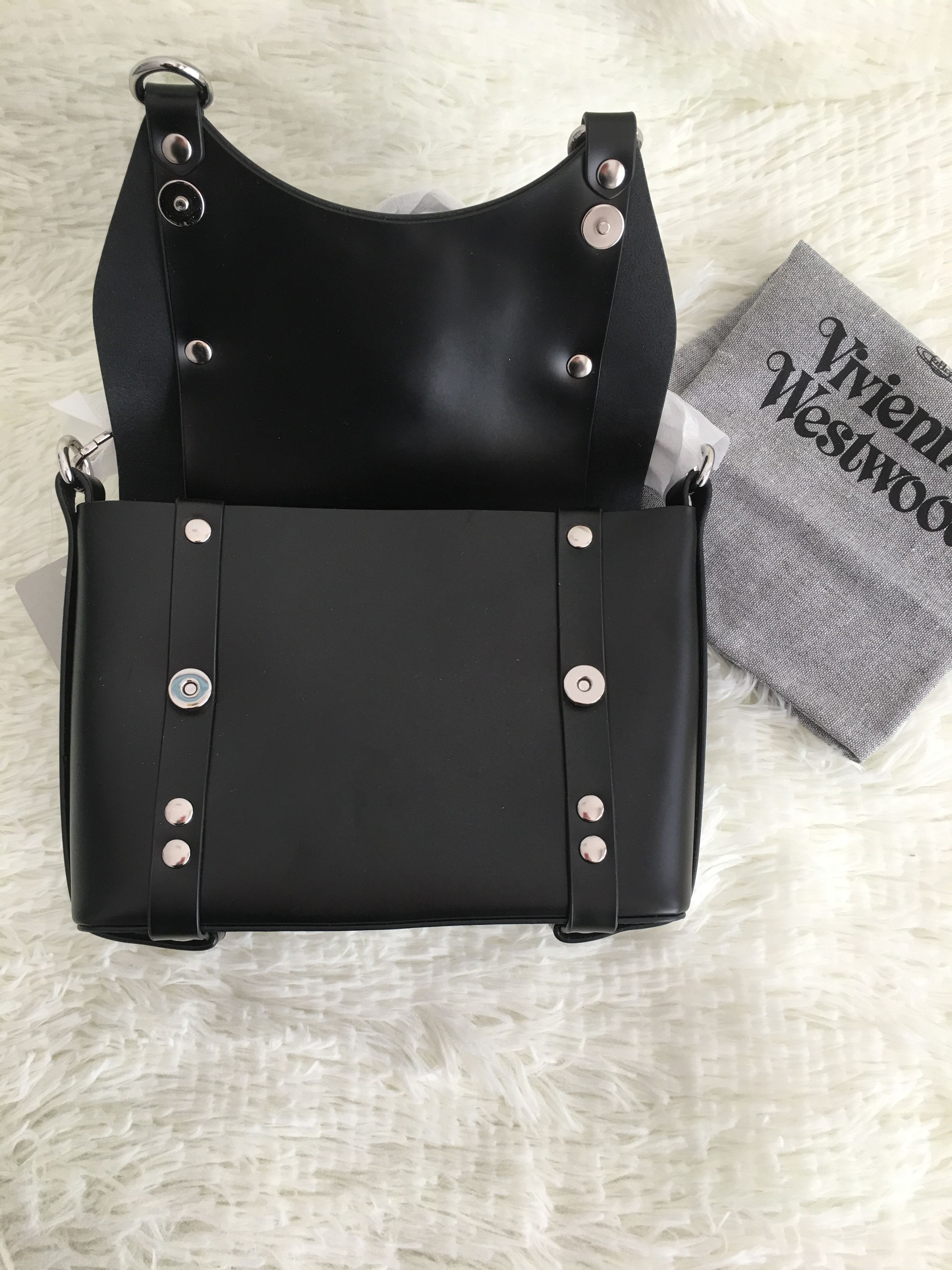 Vivienne Westwood ❤Vivienne Westwood Black Kim Messenger Bag Size ONE SIZE - 11 Thumbnail