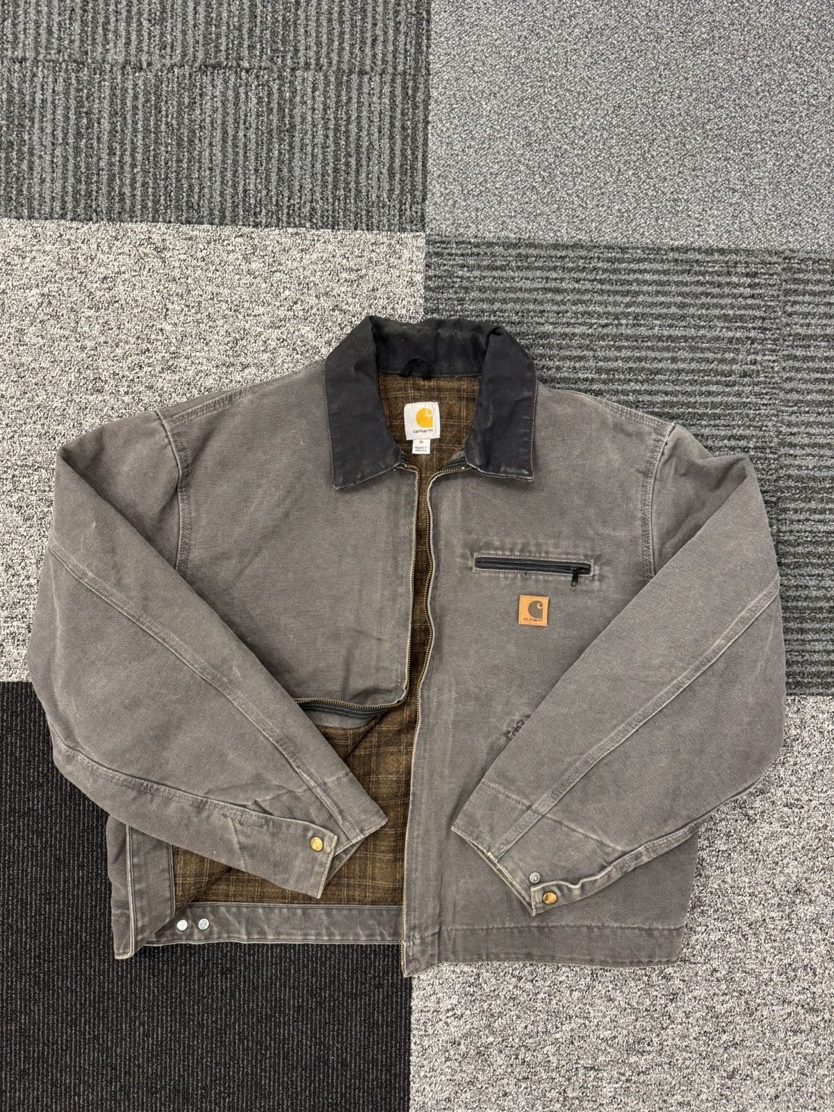 Carhartt Carhartt Detroit Jacket J97 GVL usa vintage og workwear Size US XL / EU 56 / 4 - 1 Thumbnail