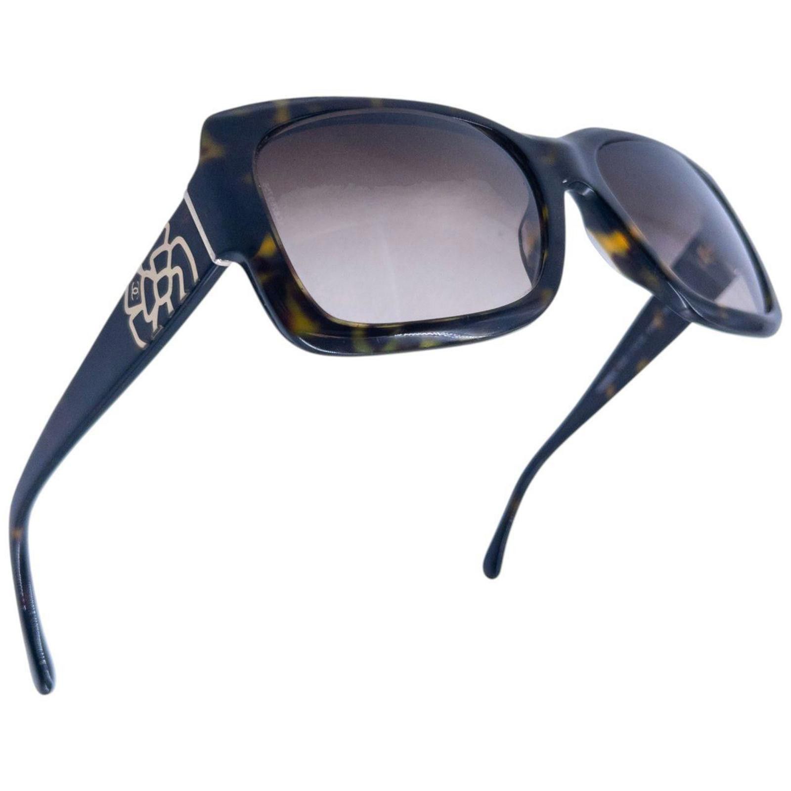 Chanel Vintage Chanel Tortoise Shell Sunglasses Size ONE SIZE - 5 Thumbnail