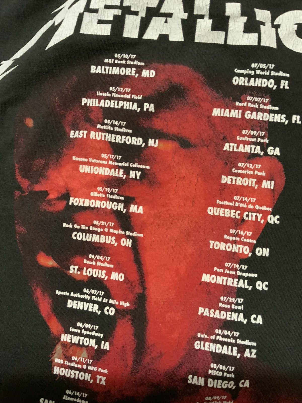 Band Tees × Metallica Metallica Hardwired To Self Destruct WorldWired T-Shirt Size US M / EU 48-50 / 2 - 9 Thumbnail