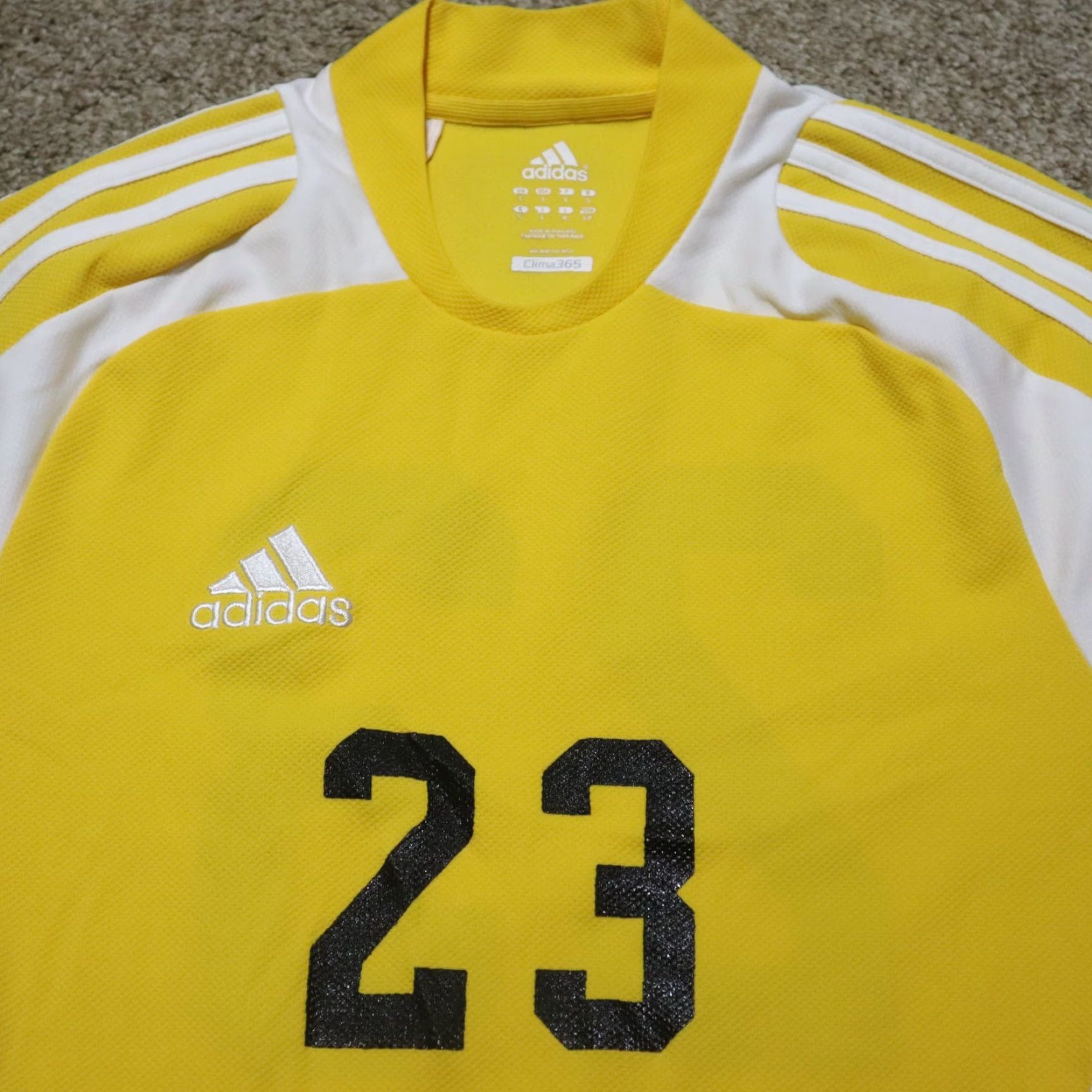 Adidas Adidas Climalite Clima365 Shirt Adult S Yellow 23 Activewear Short Sleeve T-Shirt Mens Size US S / EU 44-46 / 1 - 2 Thumbnail