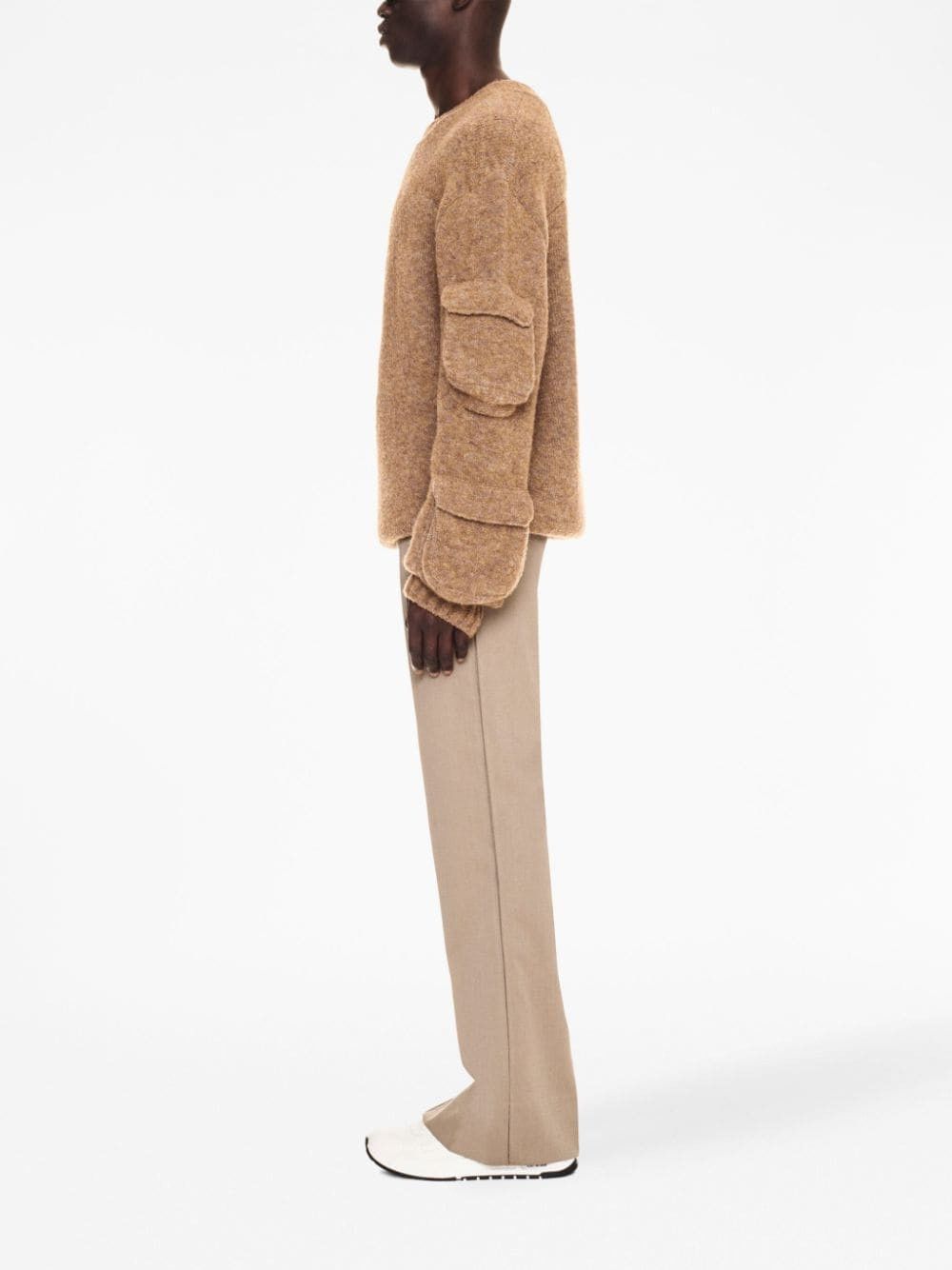 Off-White o1y0325 Crewneck Sweater in Camel Size US S / EU 44-46 / 1 - 3 Thumbnail