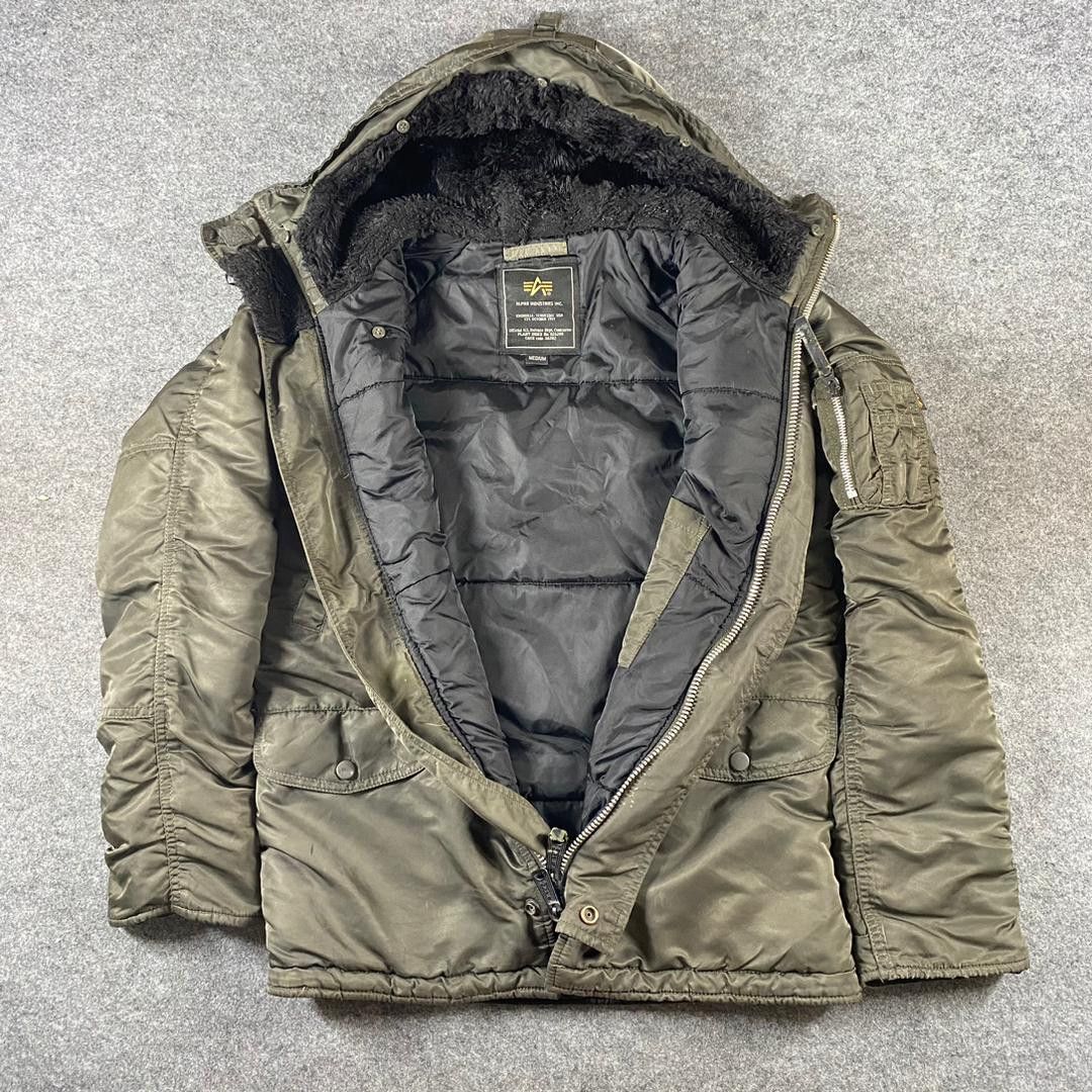 Alpha Industries Vintage 90s Alpha Industry Millitary Hoodies Jacket Size US M / EU 48-50 / 2 - 8 Thumbnail