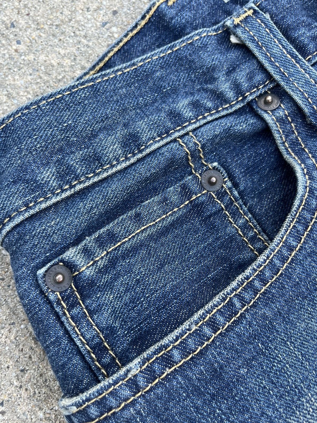 JNCO × Japanese Brand Crazy Roebuck & Co. Wash Slim Straight Jeans Size US 36 / EU 52 - 3 Thumbnail