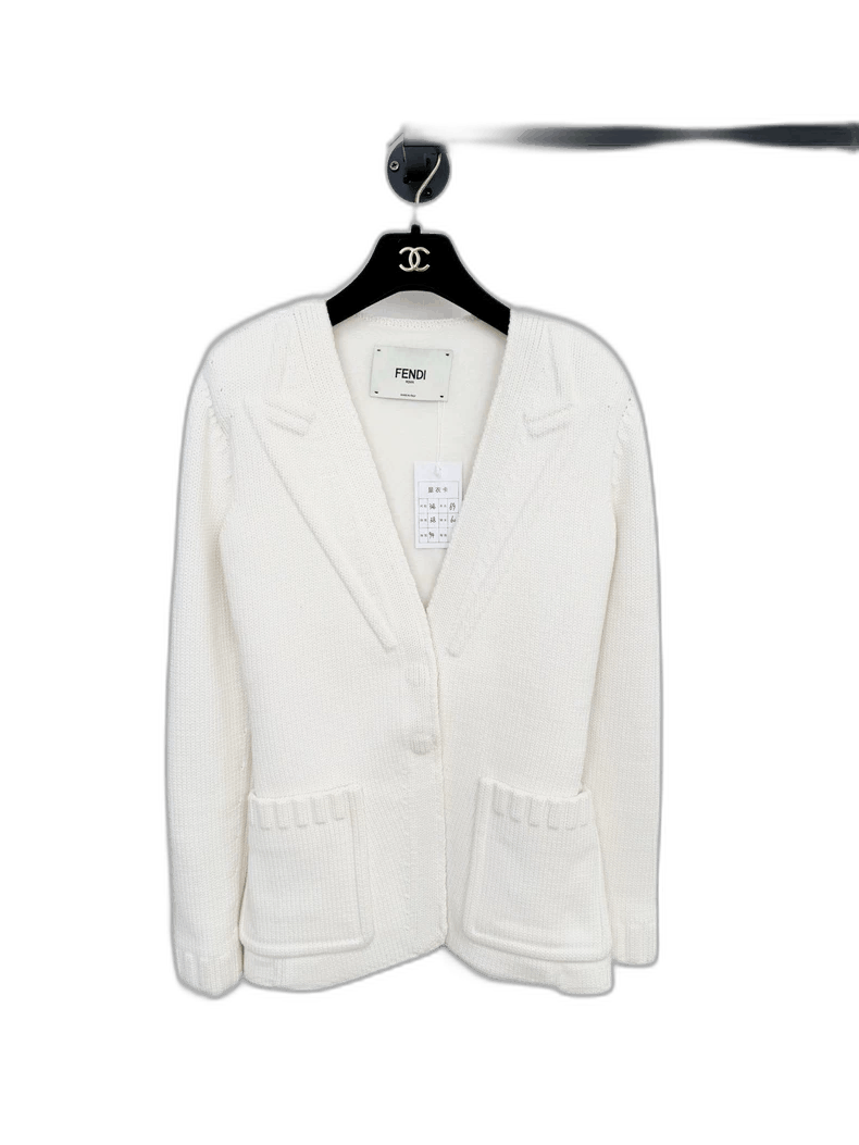 Fendi Fendi White Jacket Size 38 Brand New Size S / US 4 / IT 40 - 1 Thumbnail