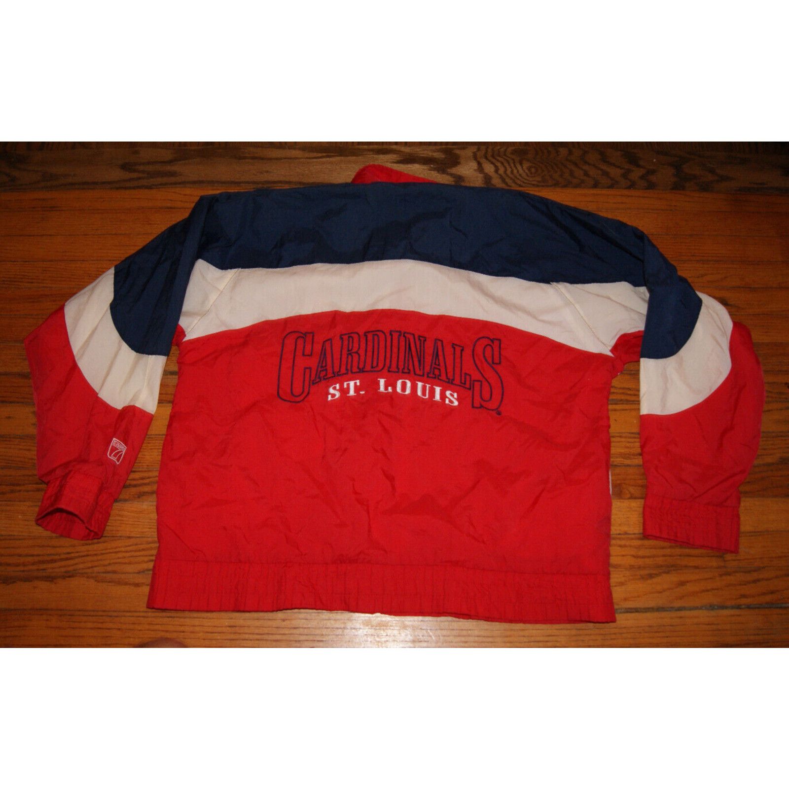Logo 7 St Louis Cardinal Vtg Logo 7 L Windbreaker Jacket Colorblock Size US L / EU 52-54 / 3 - 2 Thumbnail