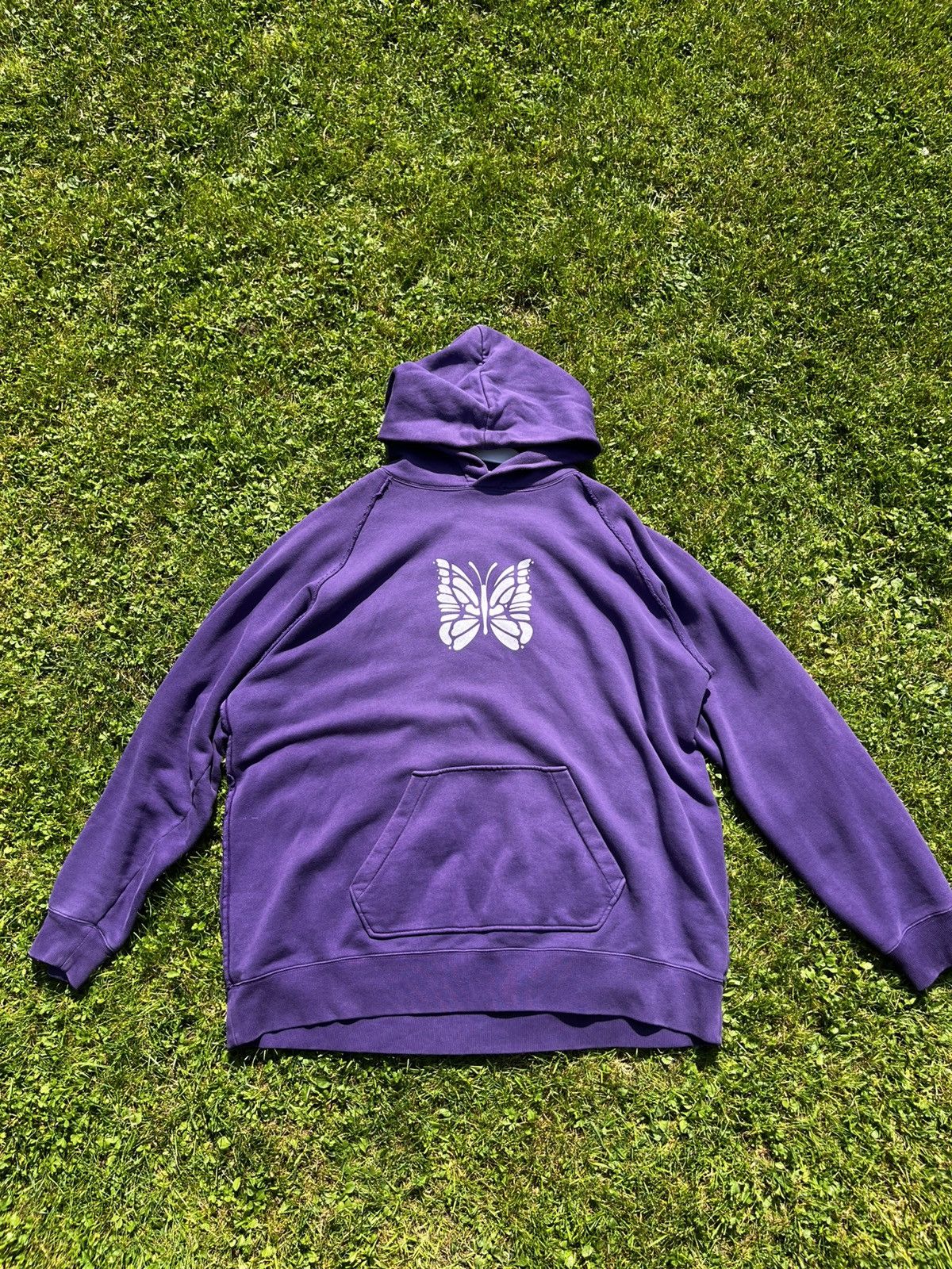 Needles Rare Needles Purple Butterfly Hoodie baggy style Size US XL / EU 56 / 4 - 2 Thumbnail