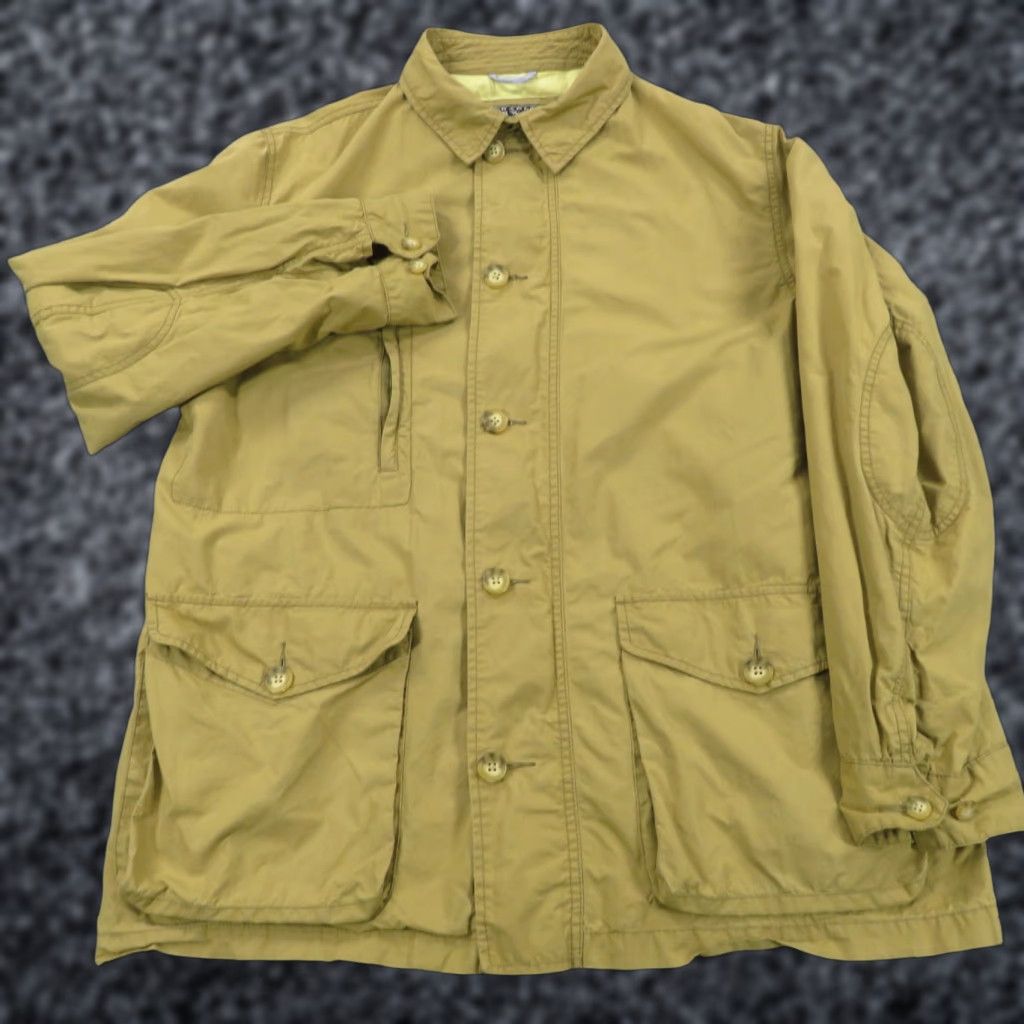 Charles Tyrwhitt Charles Tyrwhitt Jacket Mens L Cotton Khaki Utility Elbow Patch Commuter Zip Size US L / EU 52-54 / 3 - 1 Thumbnail