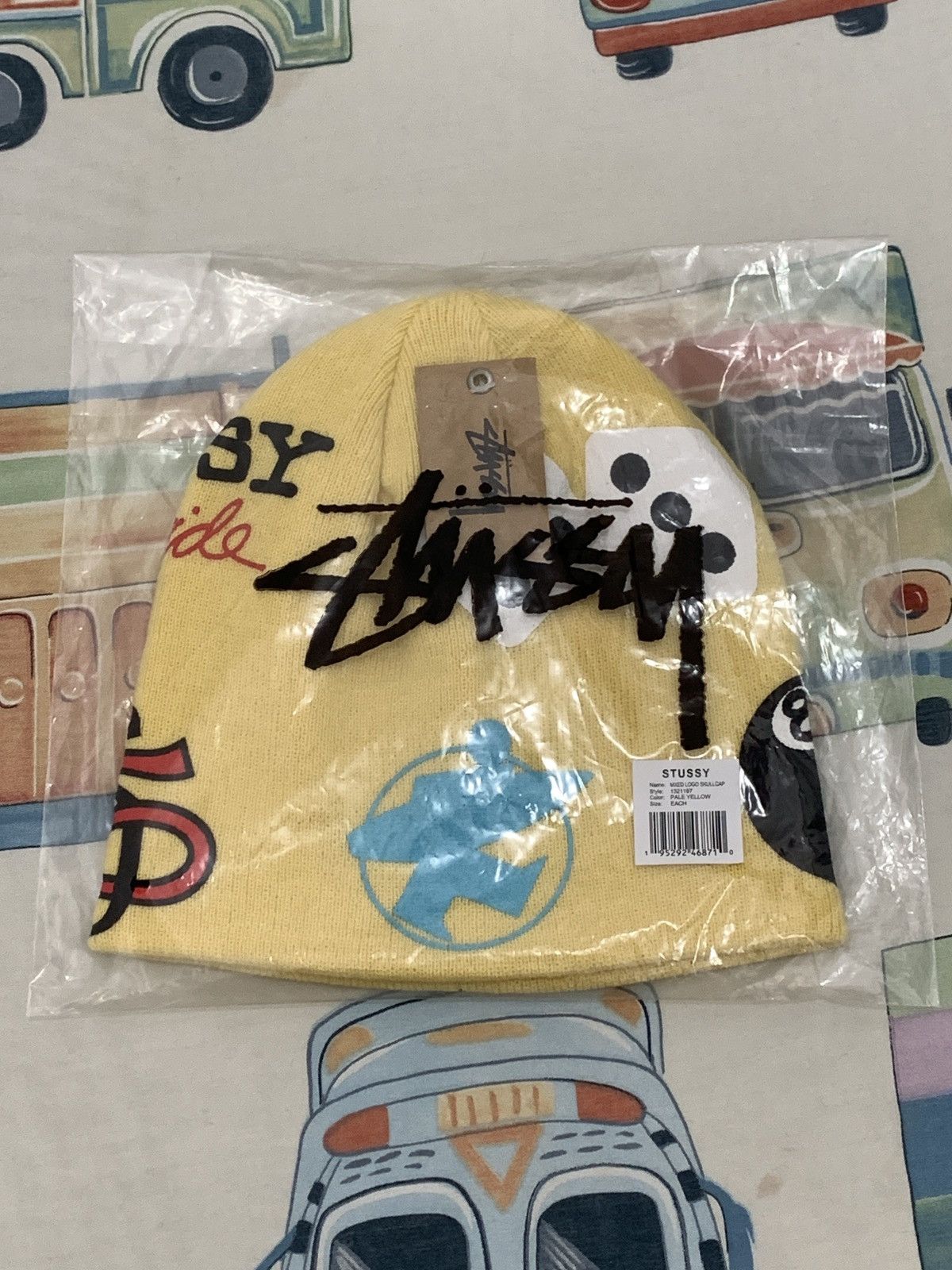 Stussy Beanie Stussy Mixed Logo Skullcap Size ONE SIZE - 7 Thumbnail