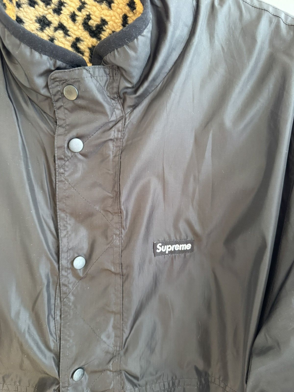 Supreme Supreme Reversible Leopard Fleece Jacket Size L FW17 Yellow Size US L / EU 52-54 / 3 - 5 Thumbnail