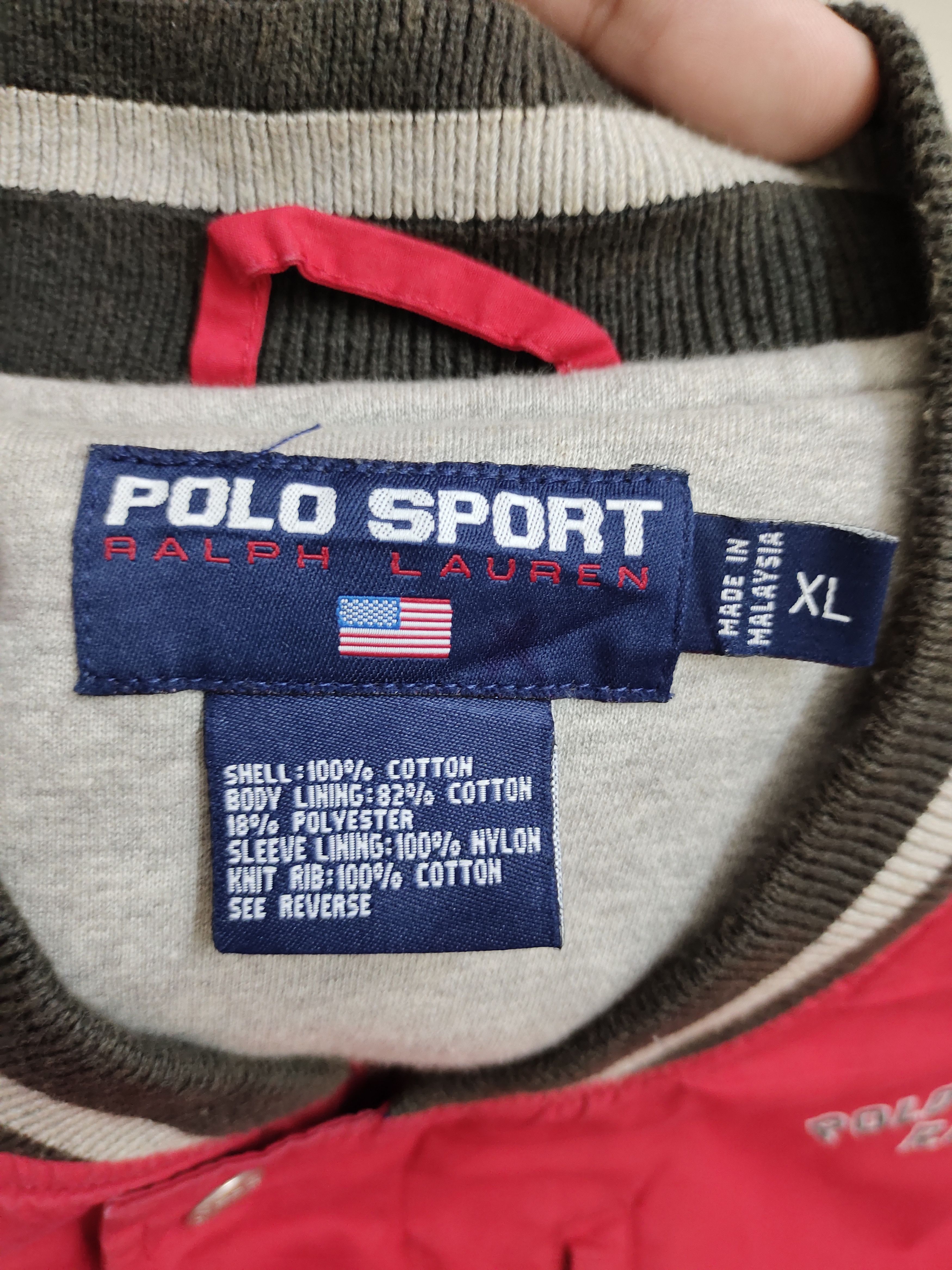 Polo Ralph Lauren 1990s Polo Sport R.L Ralph Lauren Bomber Jacket Size US XL / EU 56 / 4 - 13 Thumbnail