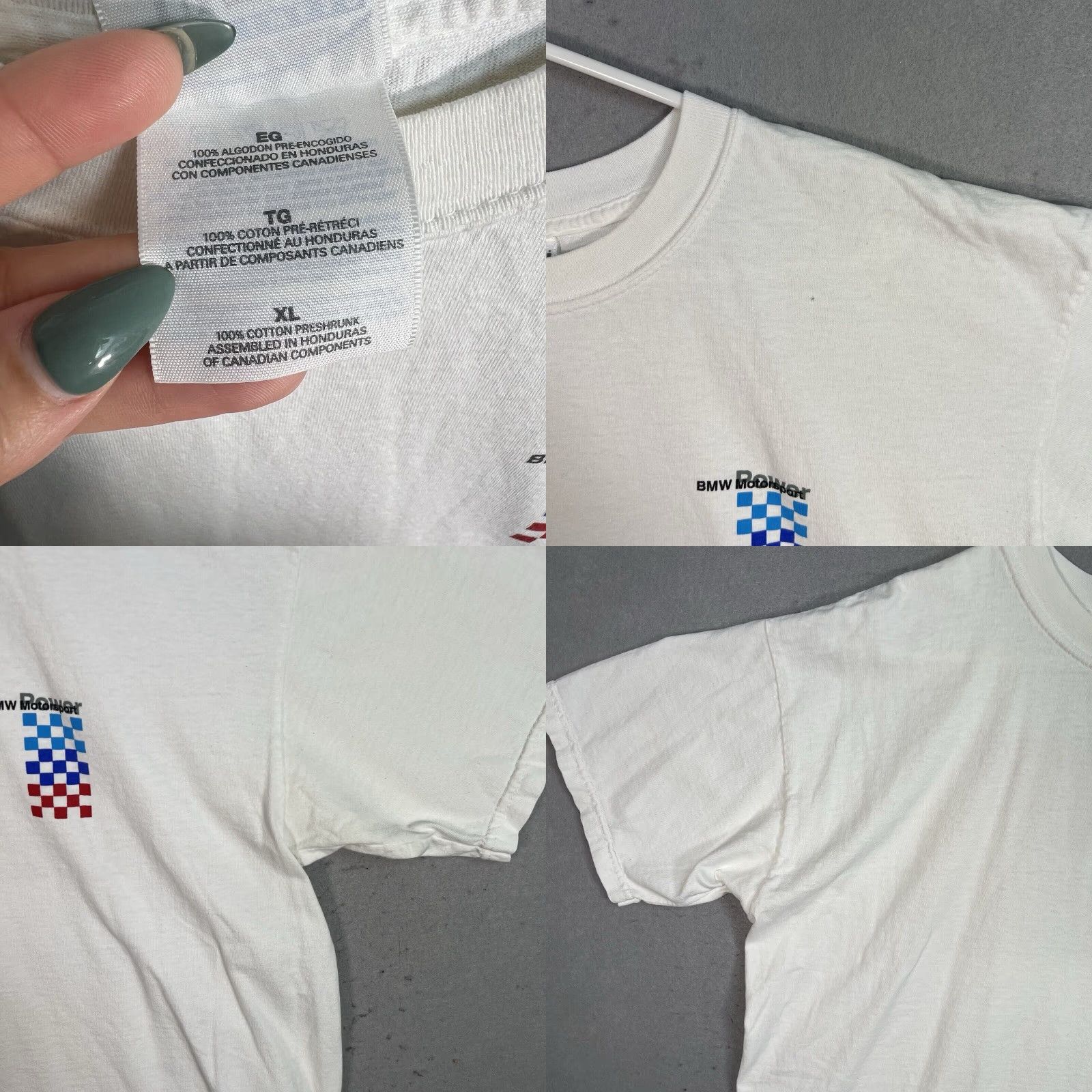 Gildan VINTAGE BMW M3 GT3 Champion Graphic Tee Adult XL White 1990s Mens Size US XL / EU 56 / 4 - 8 Thumbnail