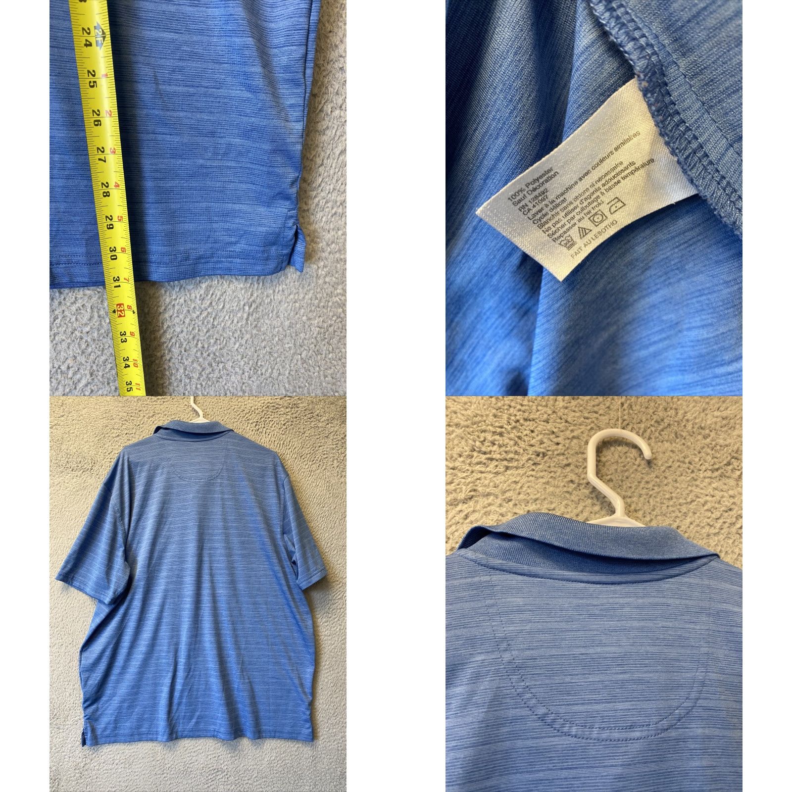 Vintage Greg Norman Polo Men XL Blue Golf Outdoor Casual Play Dry 34-76 Size US XL / EU 56 / 4 - 8 Thumbnail