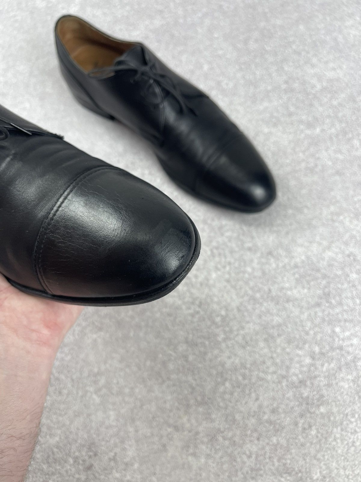 Moreschi Moreschi Leather Black Derby Classic Shoes Size US 10 Size US 10 / EU 43 - 9 Thumbnail