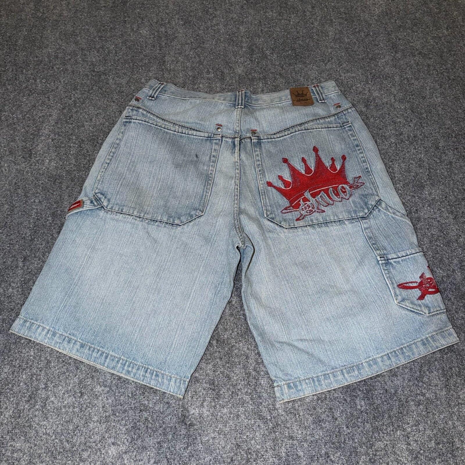 JNCO Vintage JNCO Crown Denim Shorts Mens XL 36 Vtg y2k 90s Rare Size US 36 / EU 52 - 1 Thumbnail
