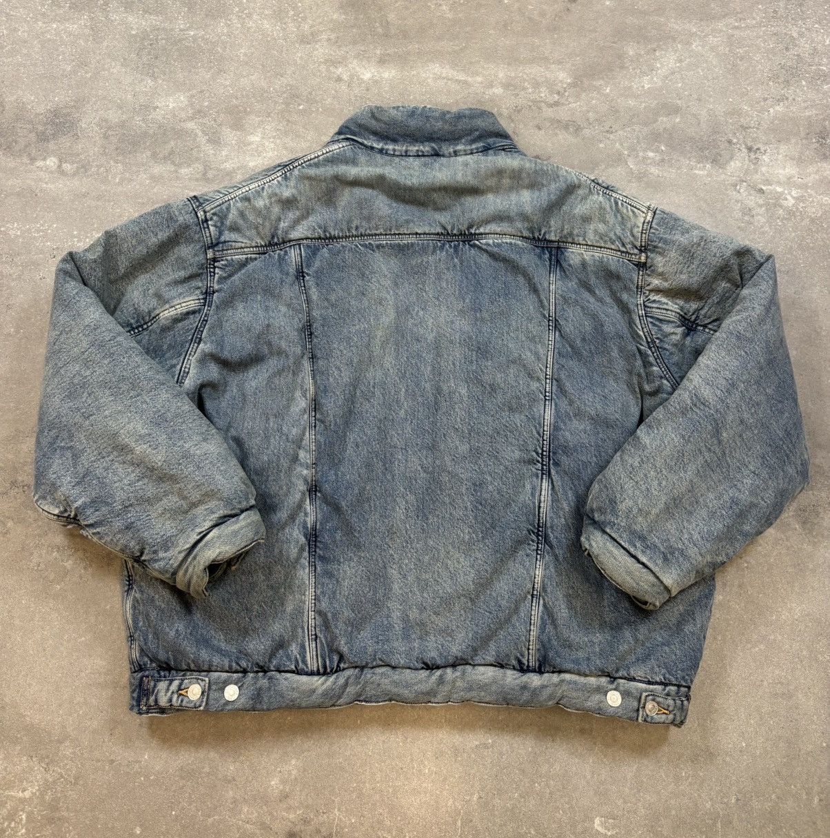 Balenciaga KANYE WEST Balenciaga Padded Denim Jacket Size US M / EU 48-50 / 2 - 9 Thumbnail