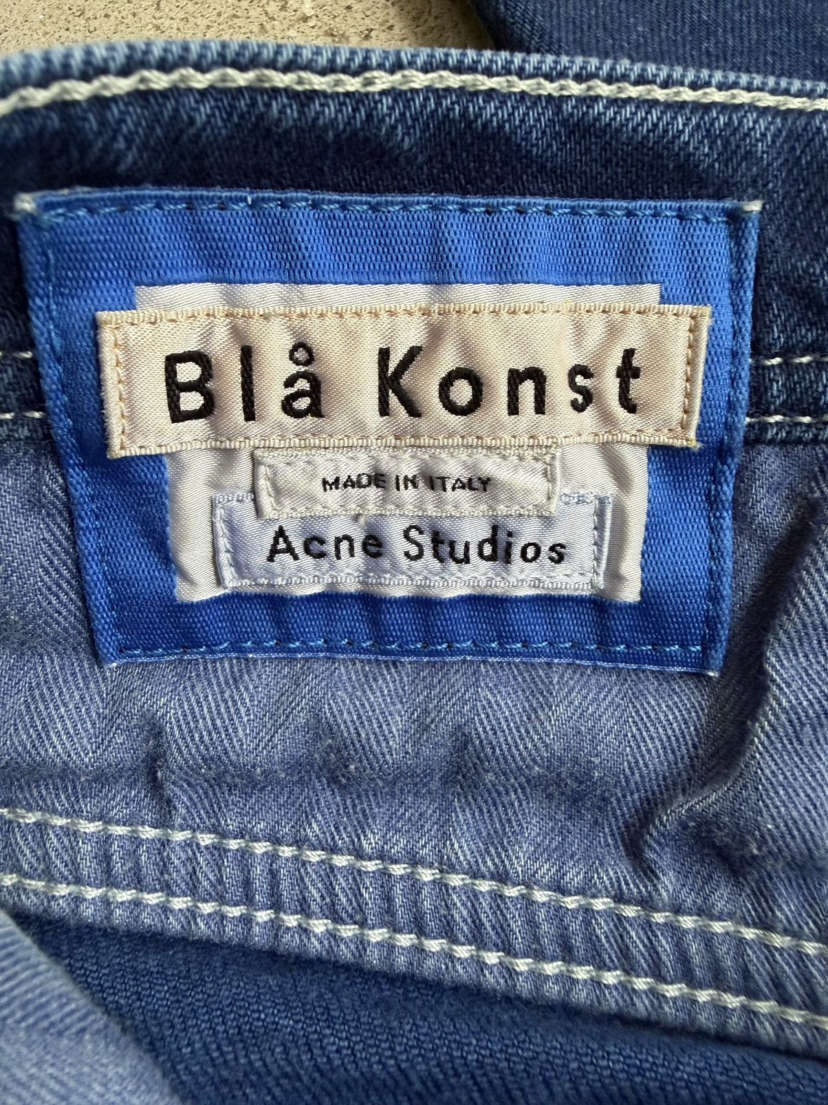 Acne Studios Bla Konst River Cobalt Blue Demin Jeans Size US 36 / EU 52 - 4 Thumbnail