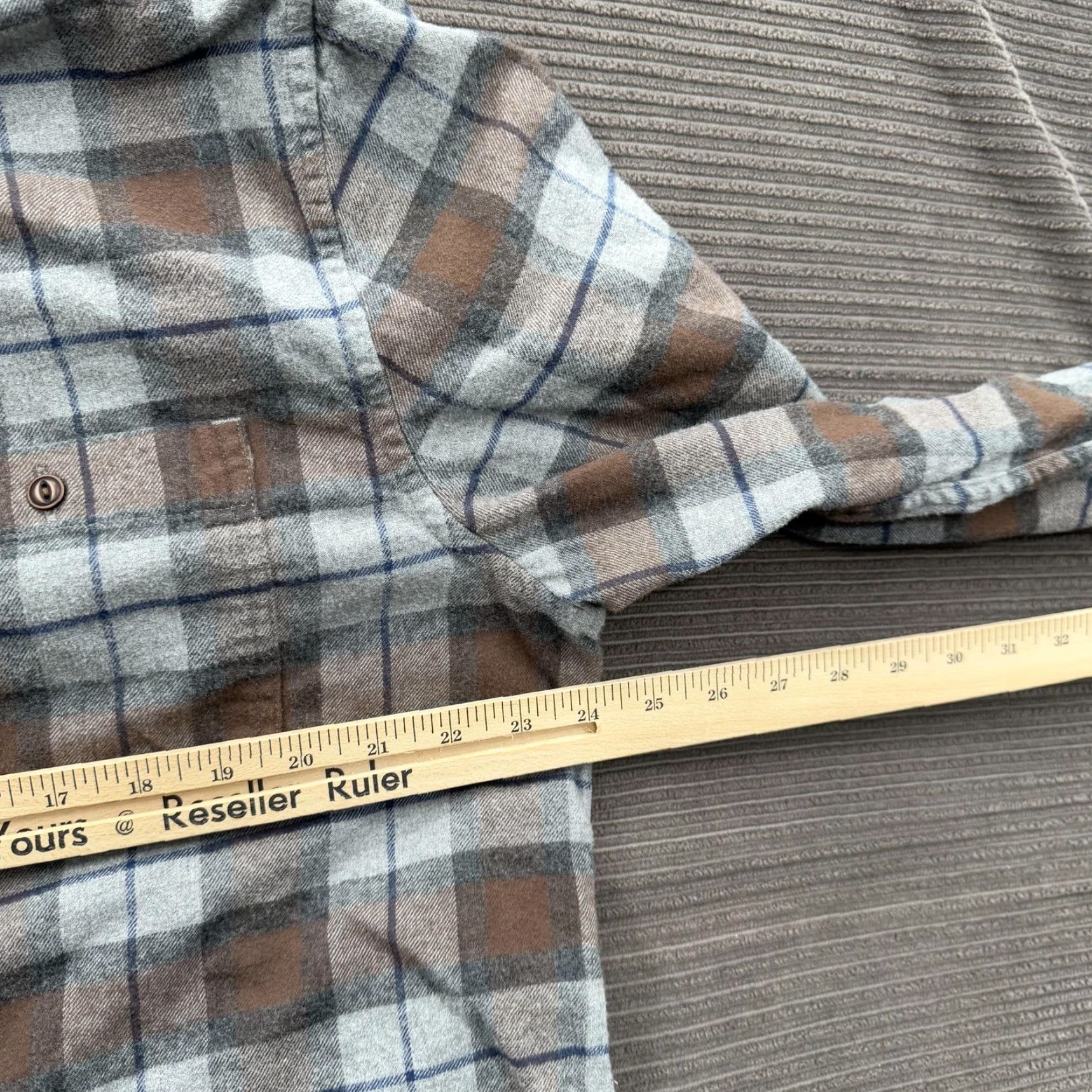 Vintage Bridge & Burn Shirt Mens XL Plaid Flannel Standard Fit Button Down Casual Size US XL / EU 56 / 4 - 7 Thumbnail