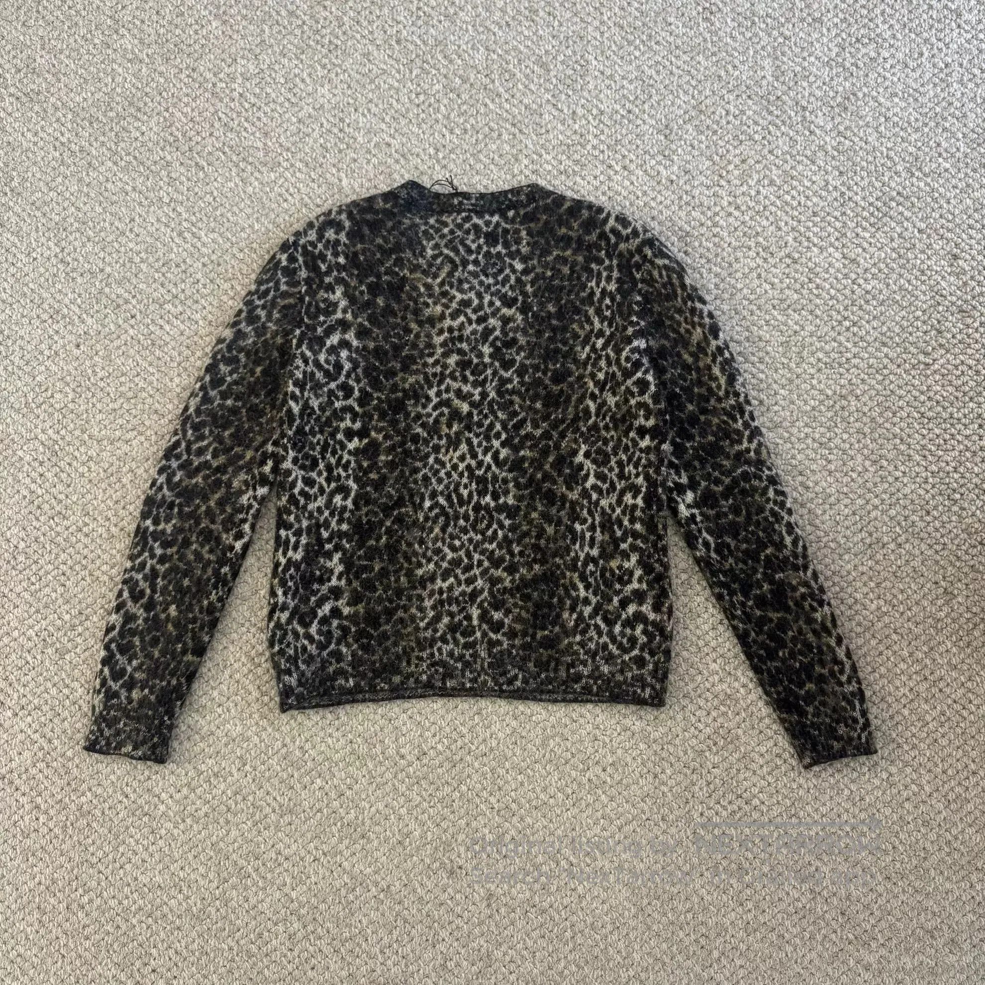 Saint Laurent Paris Saint Laurent Leopard Print Wool Sweater. Size S / US 4 / IT 40 - 2 Thumbnail