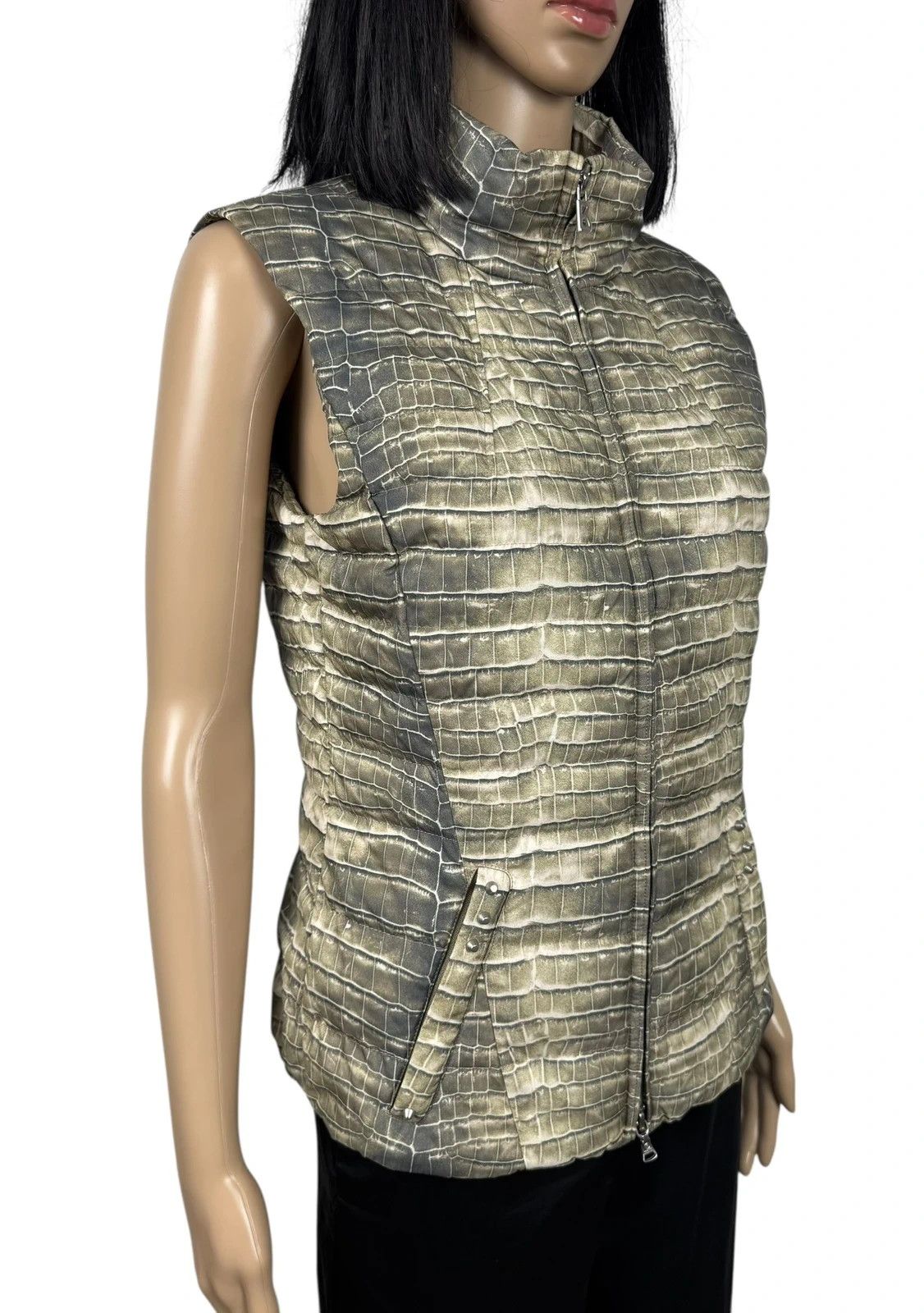 Bogner Bogner Down Vest Animal Print Womens Gilet Size S / US 4 / IT 40 - 3 Thumbnail