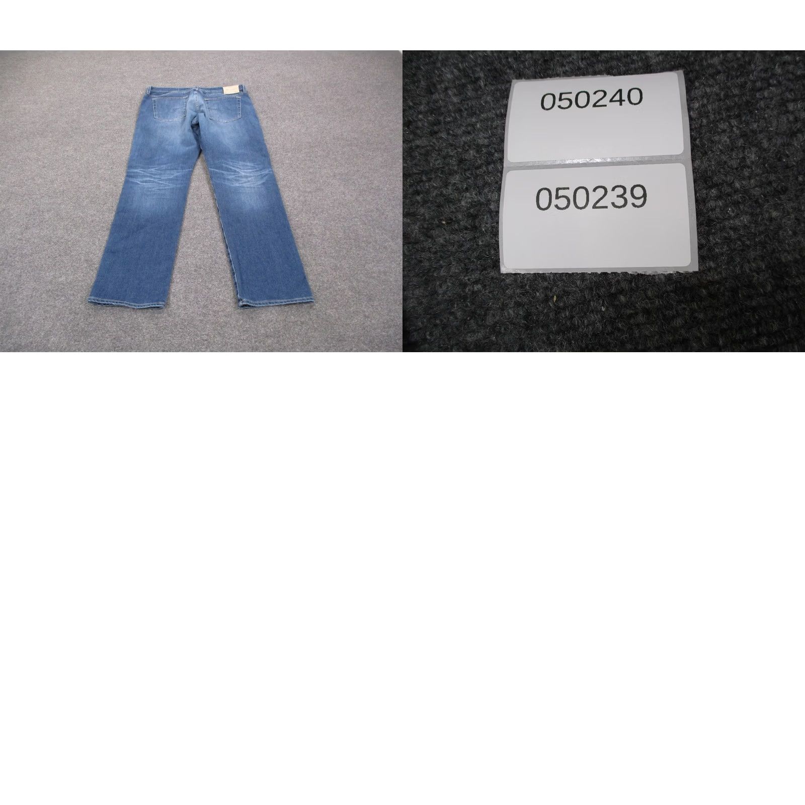 Denime AG Adriano Goldschmied Jeans Men's 38x34 Blue Denim Straight Slim 5-Pocket Tailored The Graduate Tailored Leg Jeans Size US 38 / EU 54 - 9 Thumbnail