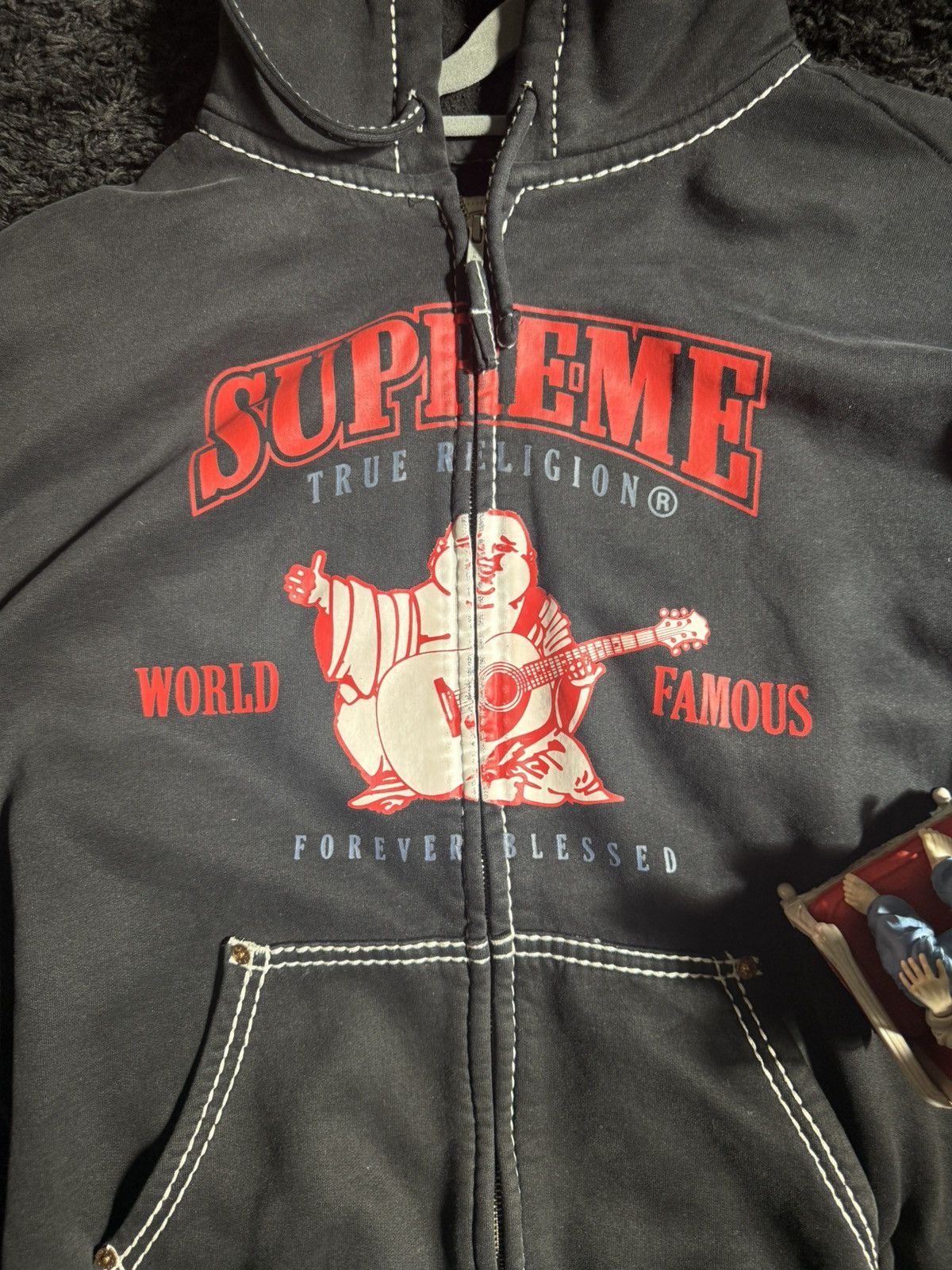 Supreme × True Religion Supreme True Religion Zip Up Hooded Sweatshirt Size US L / EU 52-54 / 3 - 2 Thumbnail