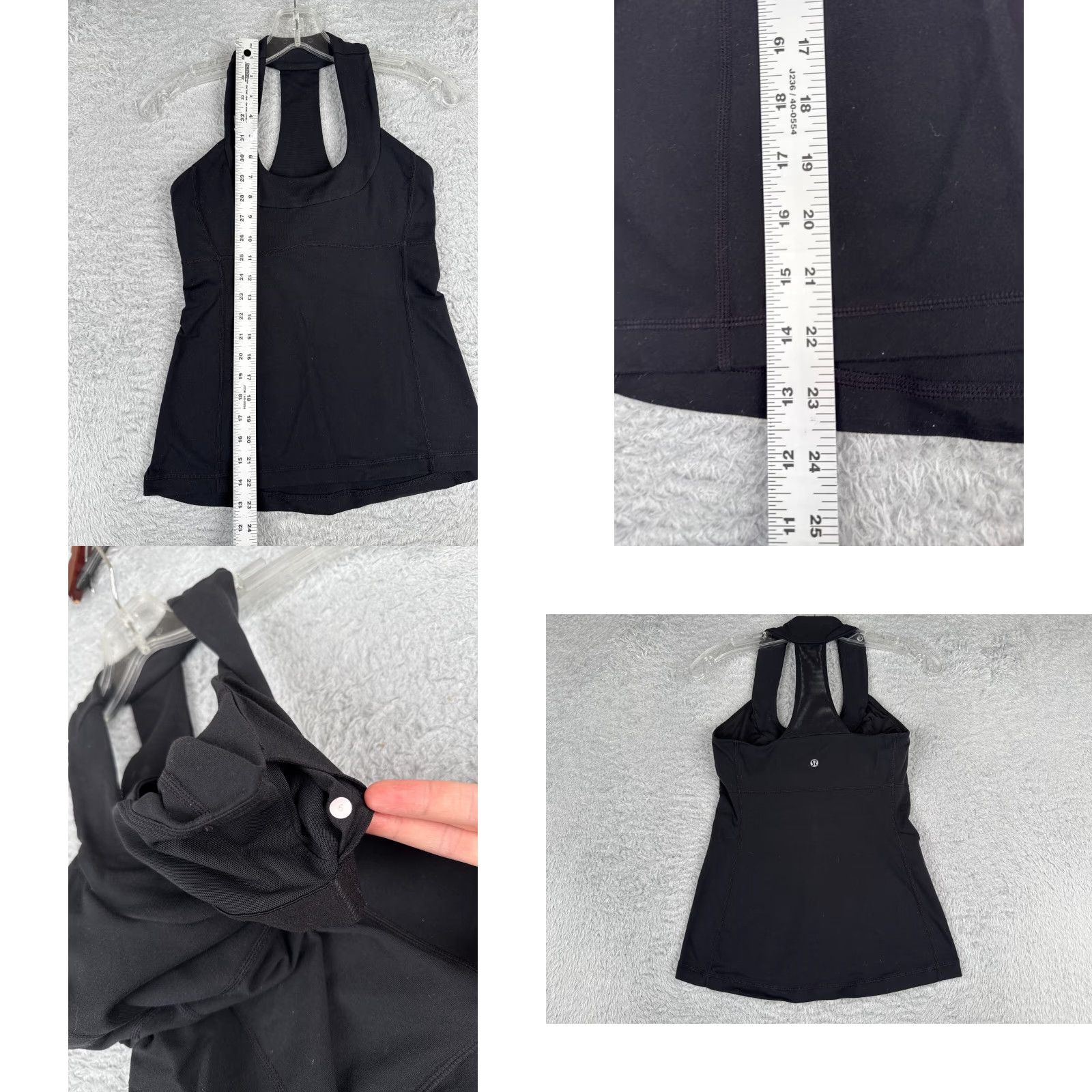 Lululemon Lululemon Shirt Women 6 Black Tank Built In Bra Yoga Scoop Neck Racerback Casual Sleeveless Size M / US 6-8 / IT 42-44 - 8 Thumbnail